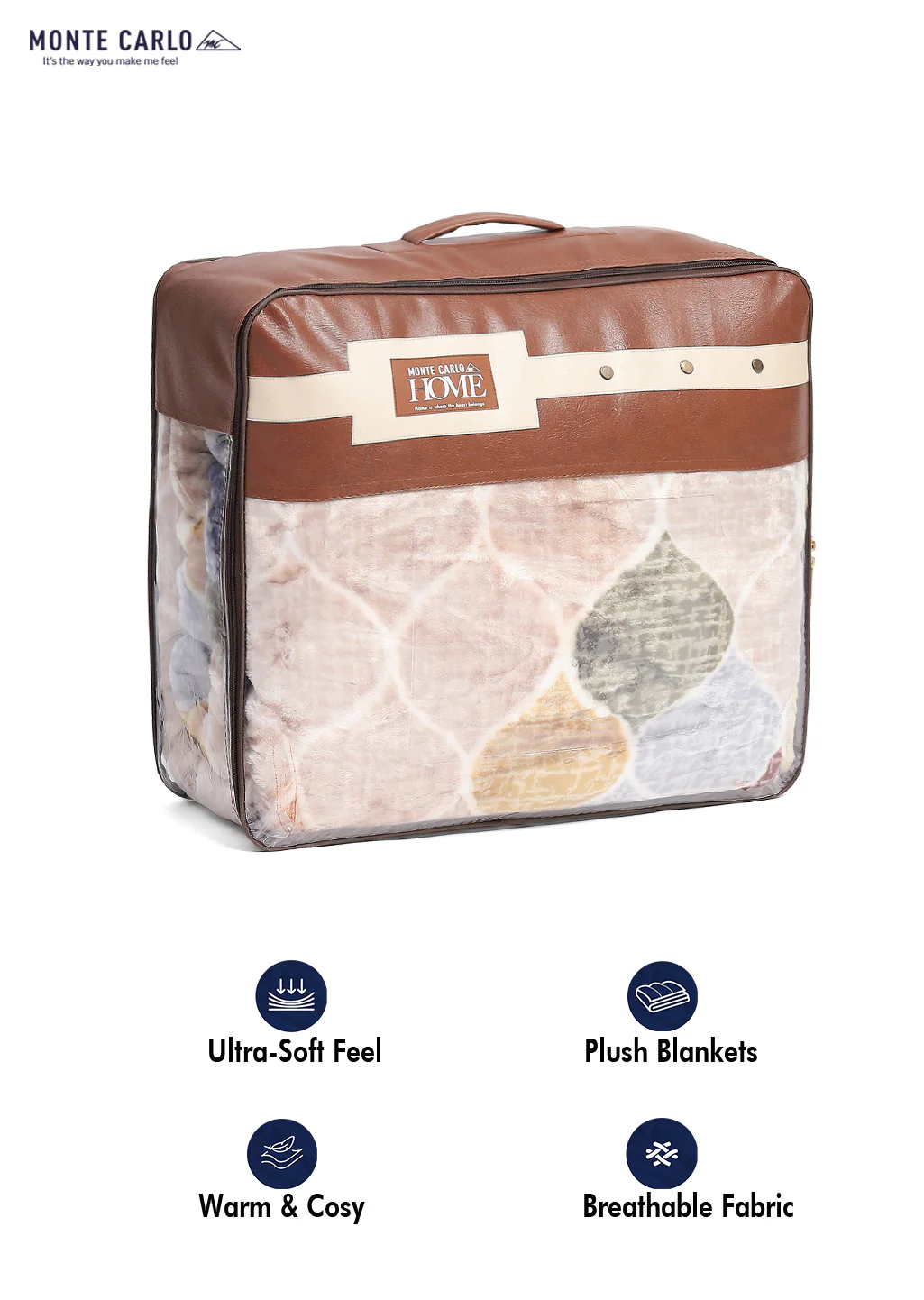 Printed Double Bed Reversible Blanket 2 Ply, 853 GSM, 4.5 kg (Tohfa) - Image 12
