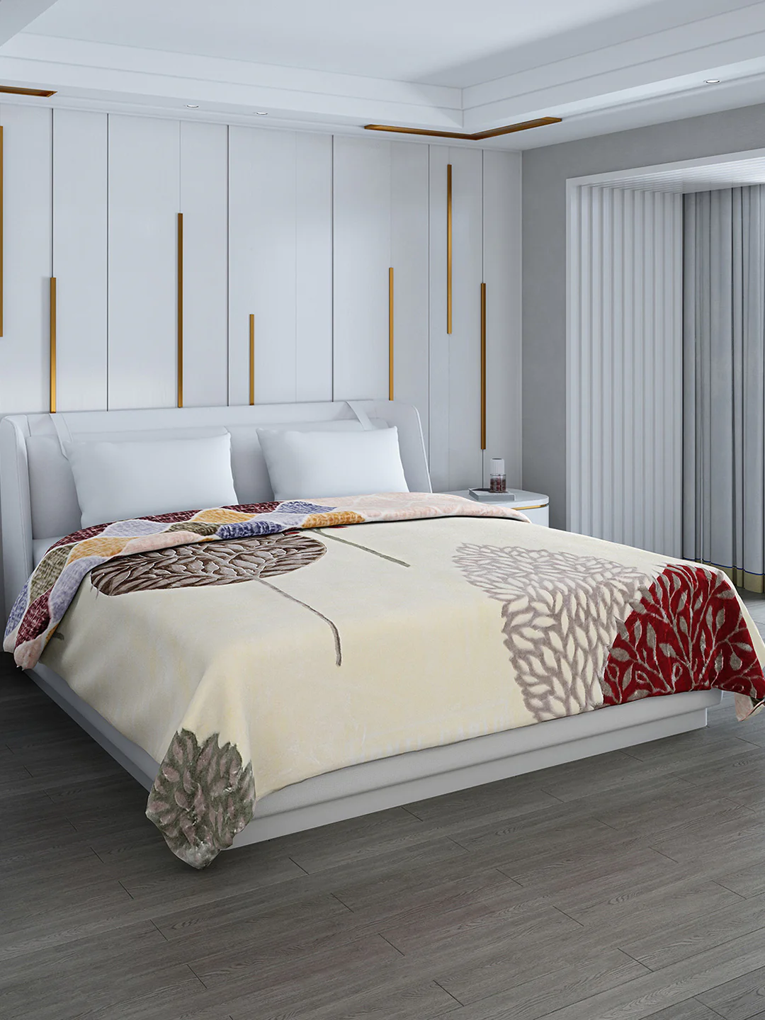 Printed Double Bed Reversible Blanket 2 Ply, 853 GSM, 4.5 kg (Tohfa) - Image 5