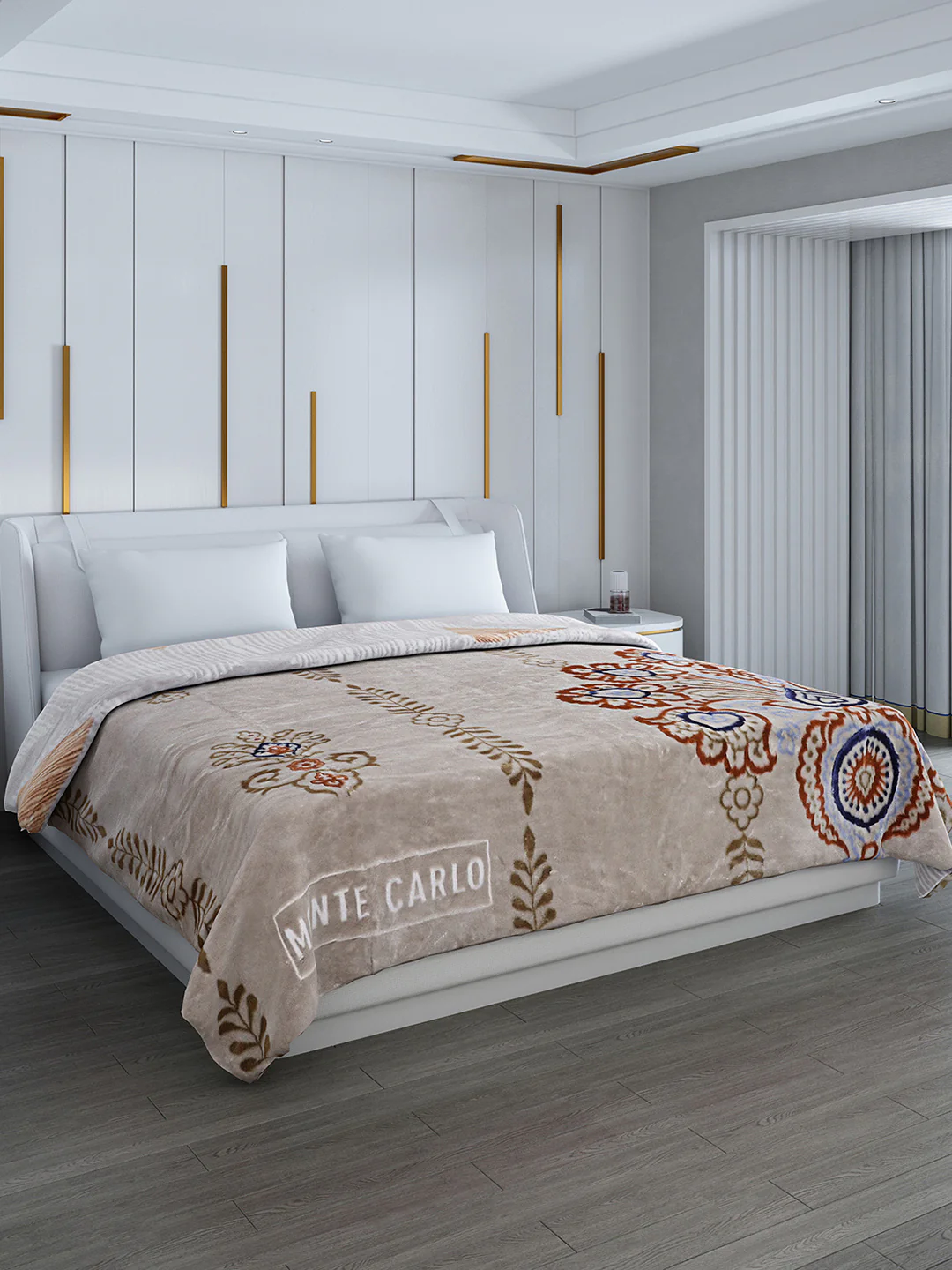 Printed Double Bed Reversible Blanket 2 Ply, 853 GSM, 4.5 kg (Tohfa) - Image 5