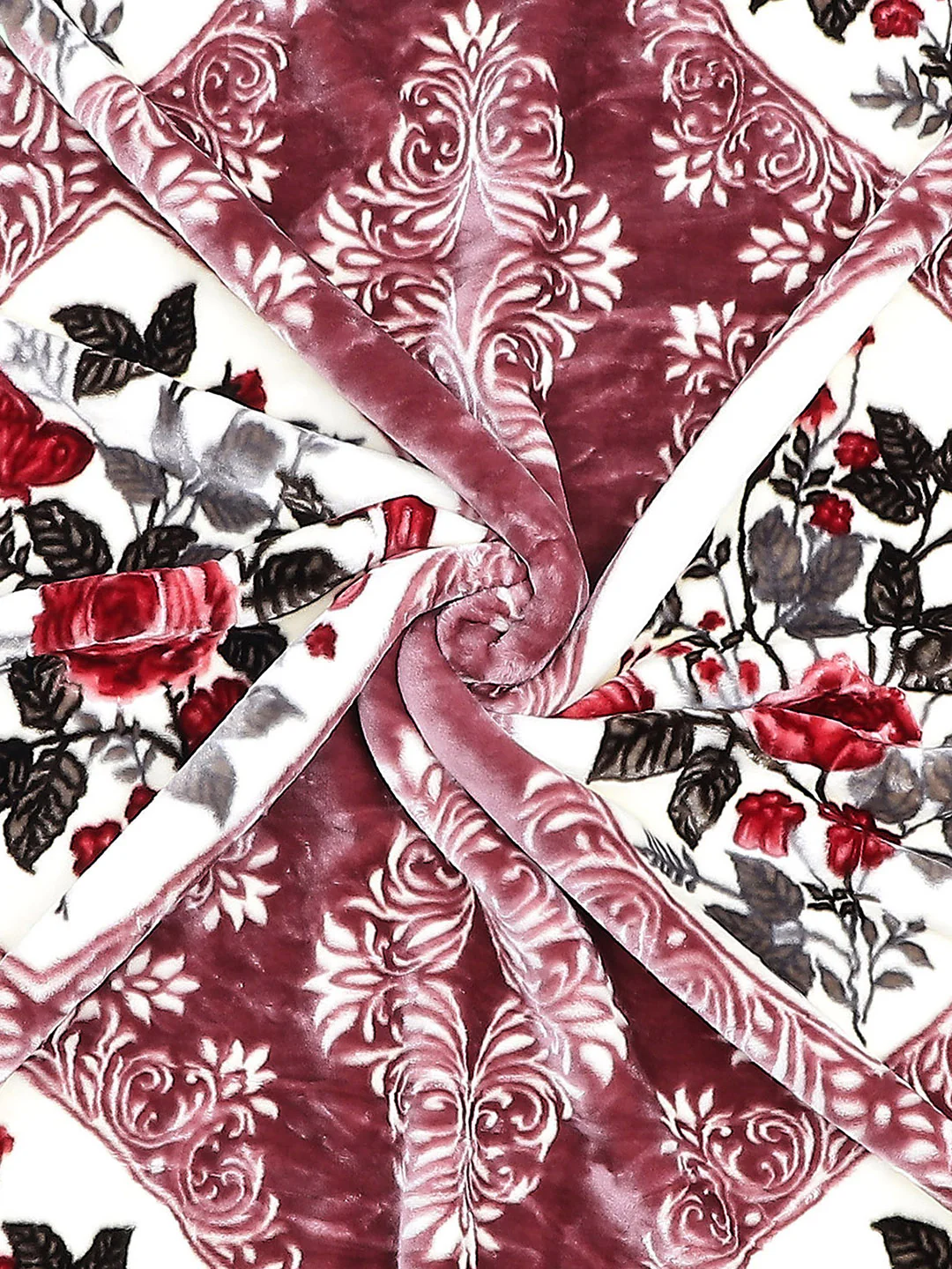 Printed Double Bed Reversible Blanket 2 Ply, 853 GSM, 4.5 kg (Tohfa) - Image 11