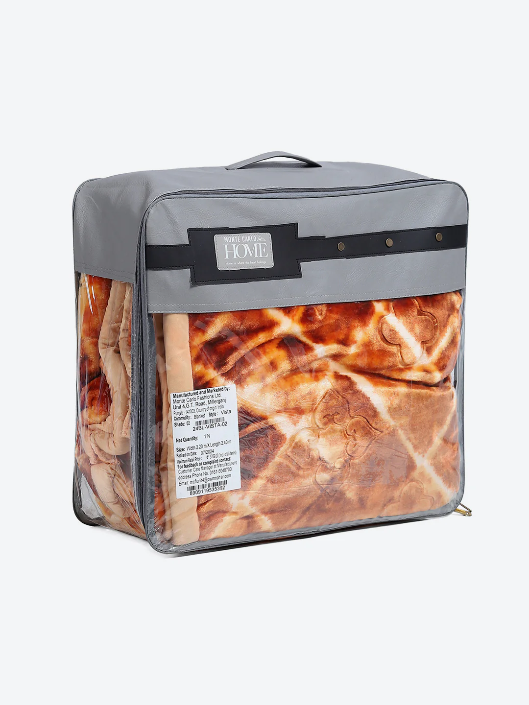 Printed Double Bed Reversible Blanket 2 Ply, 910 GSM, 4.8 kg (Vista) - Image 8