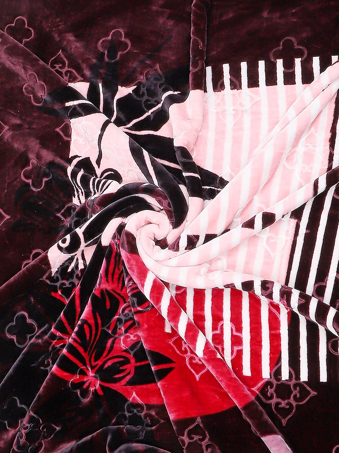 Printed Double Bed Reversible Blanket 2 Ply, 910 GSM, 4.8 kg (Vista) - Image 7