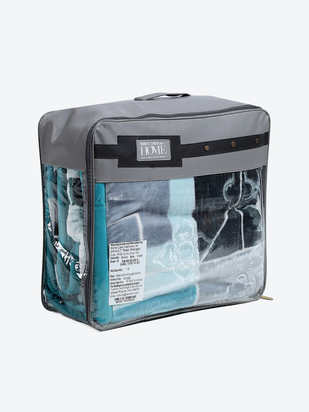 Printed Double Bed Reversible Blanket 2 Ply, 910 GSM, 4.8 kg (Vista) - Image 8