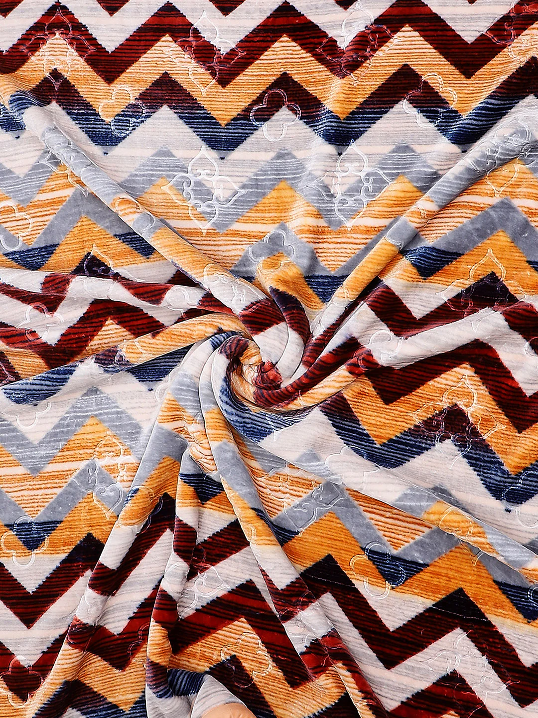 Printed Double Bed Reversible Blanket 2 Ply, 910 GSM, 4.8 kg (Vista) - Image 7