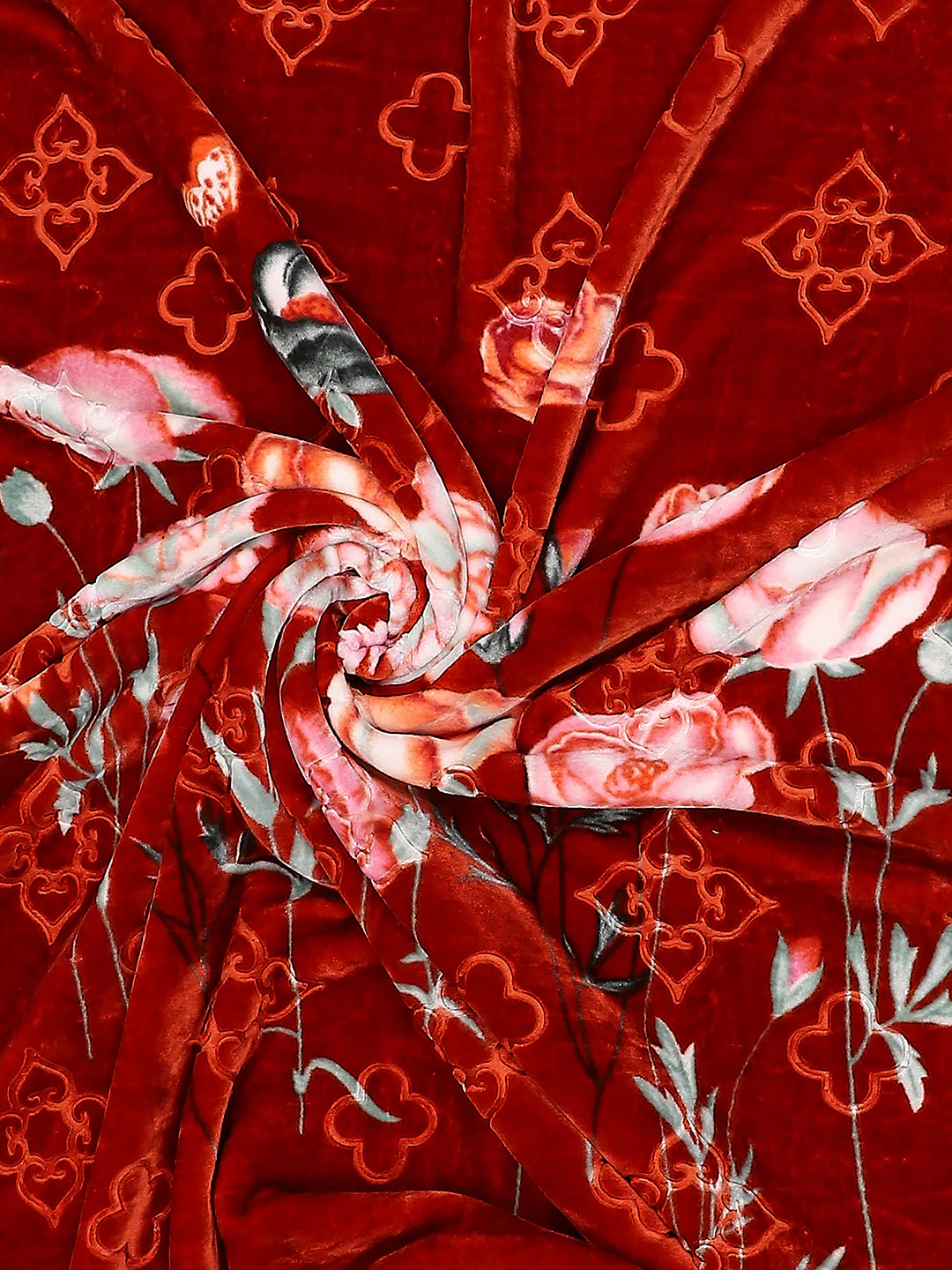 Printed Double Bed Reversible Blanket 2 Ply, 910 GSM, 4.8 kg (Vista) - Image 7