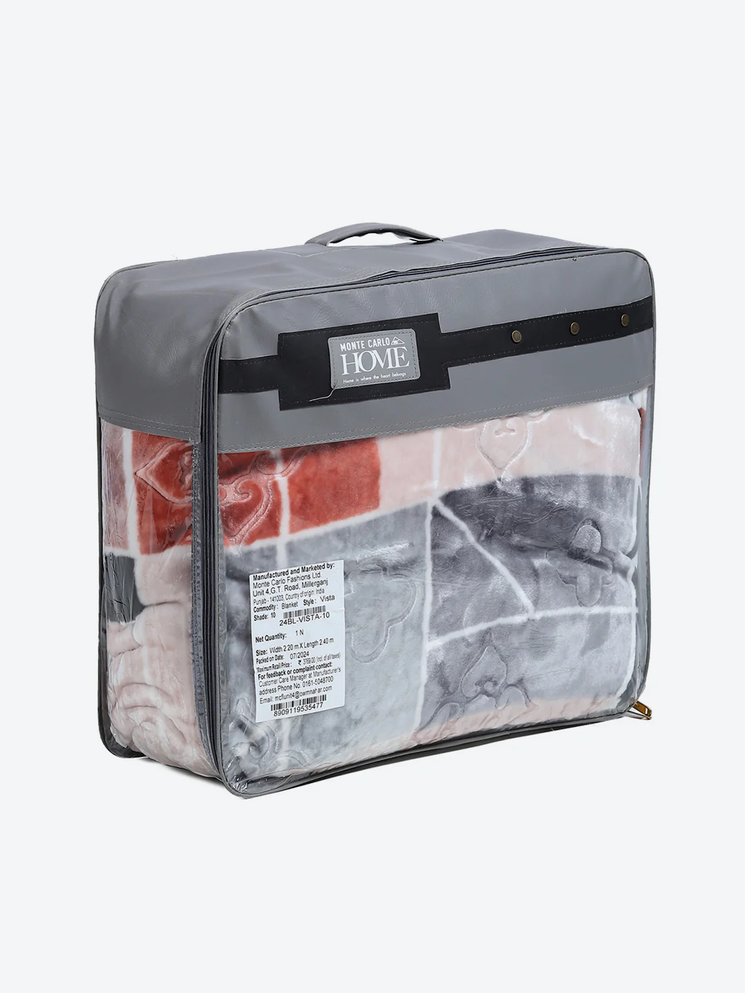 Printed Double Bed Reversible Blanket 2 Ply, 910 GSM, 4.8 kg (Vista) - Image 8