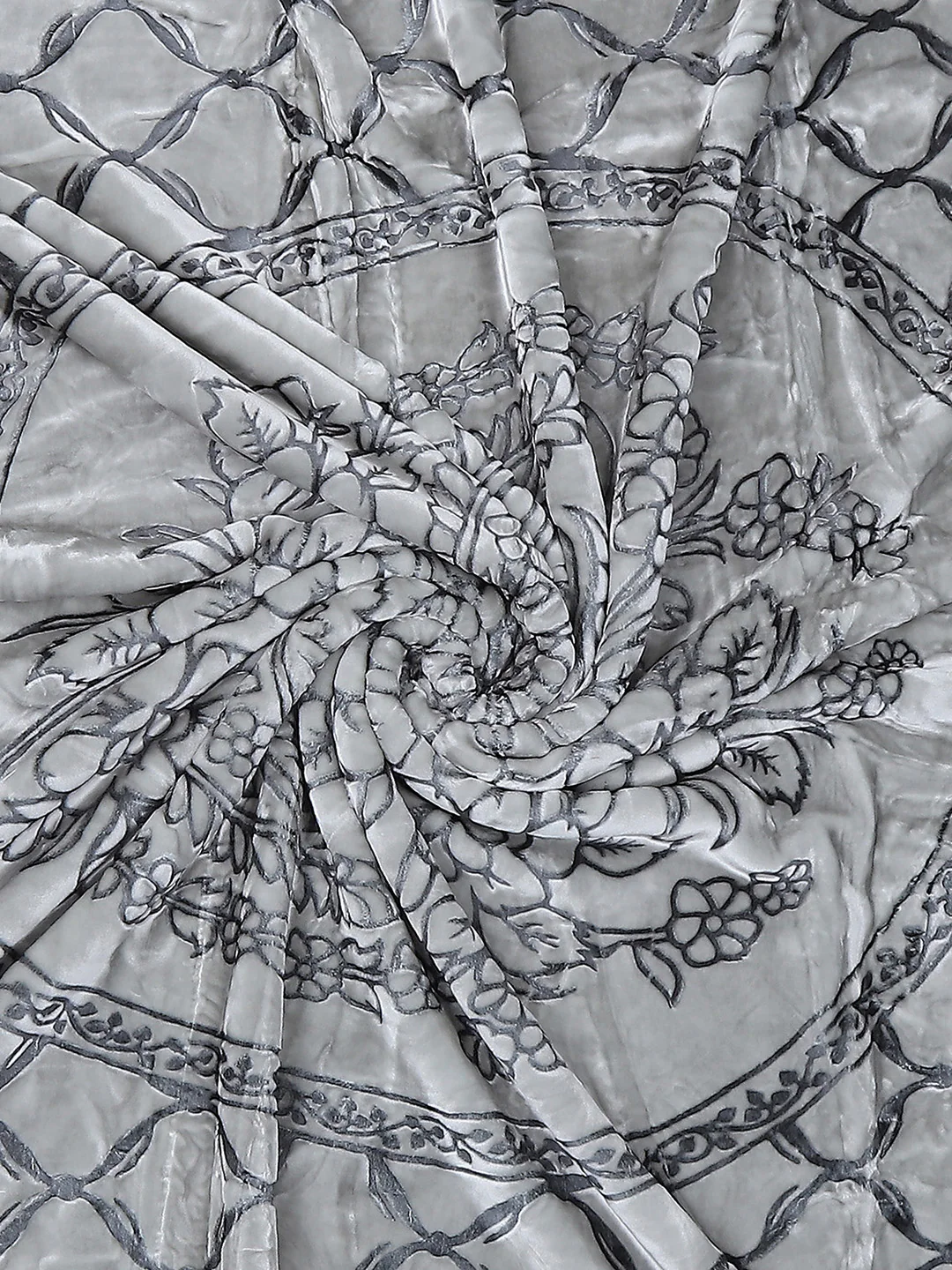 Printed Double Bed Reversible Blanket 2 Ply, 947 GSM, 5 kg (Rusty) - Image 7