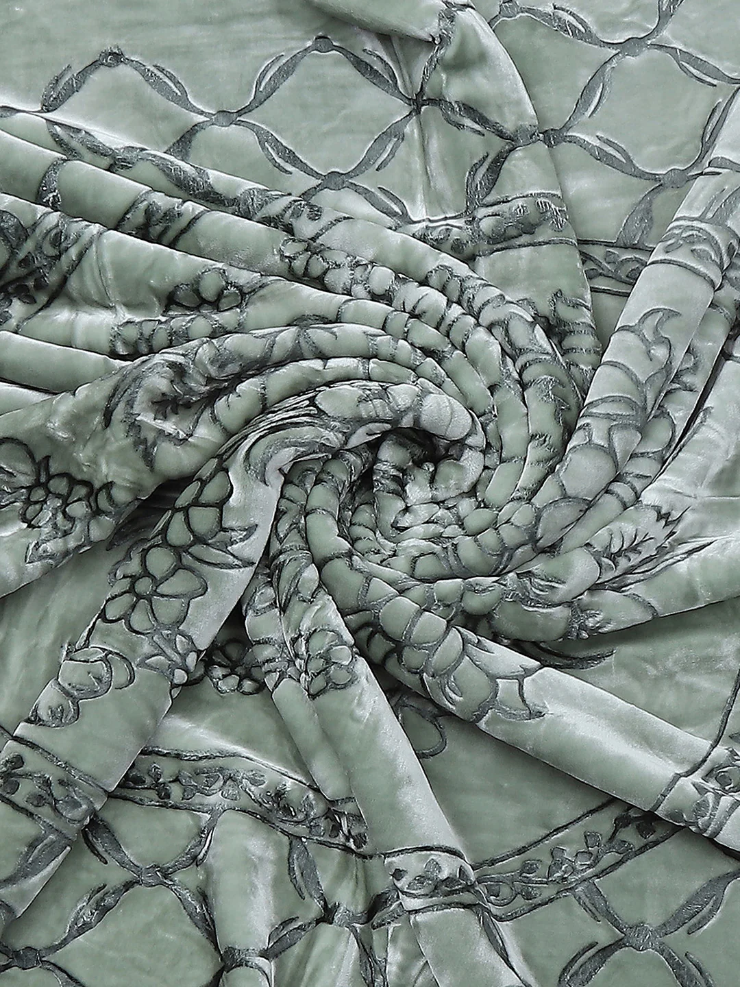 Printed Double Bed Reversible Blanket 2 Ply, 947 GSM, 5 kg (Rusty) - Image 7