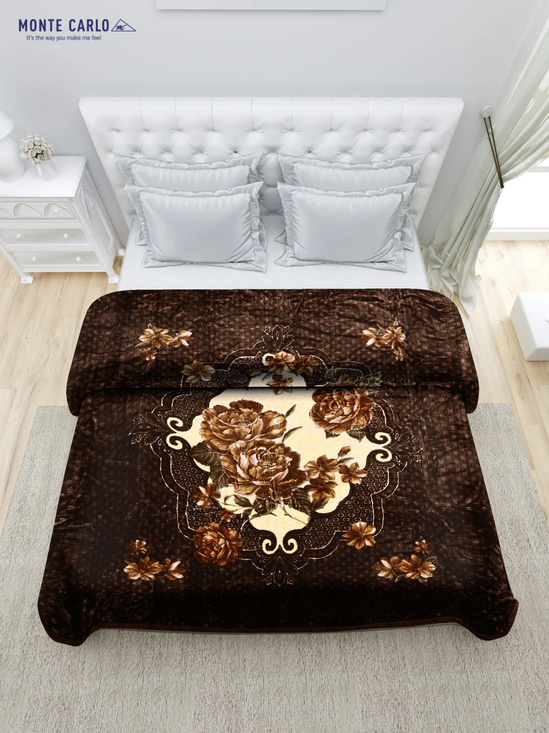 Printed Double Bed Blanket for Heavy Winter -1 Ply - Image 3