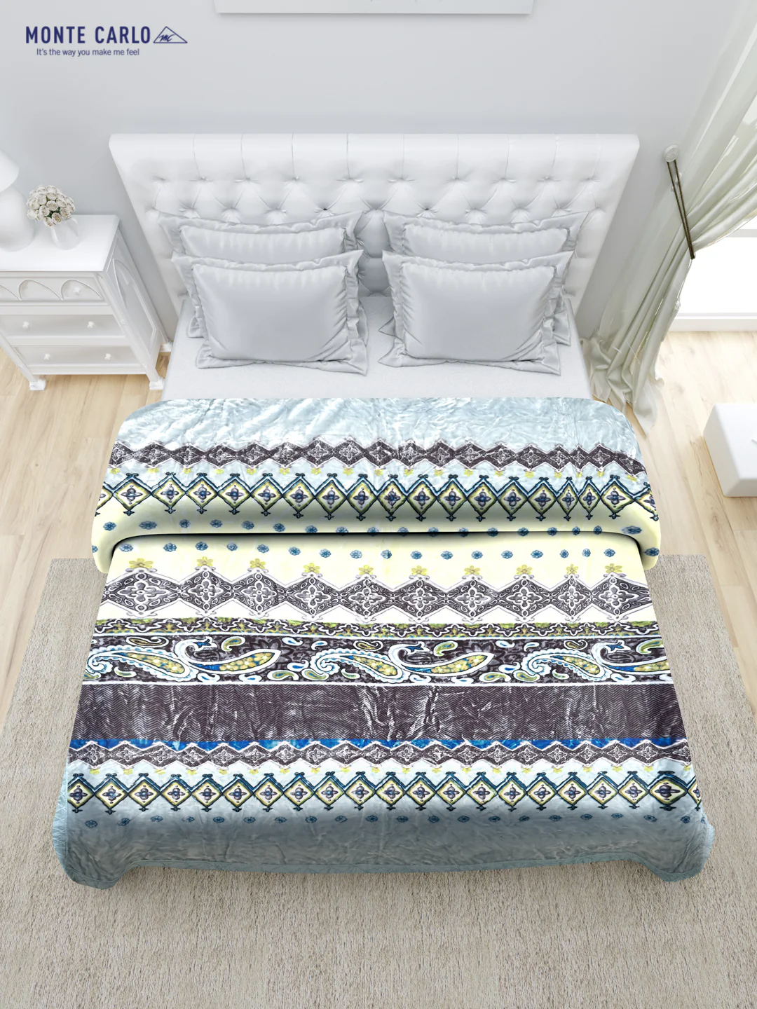 Printed Double Bed Blanket for Heavy Winter -1 Ply - Image 3