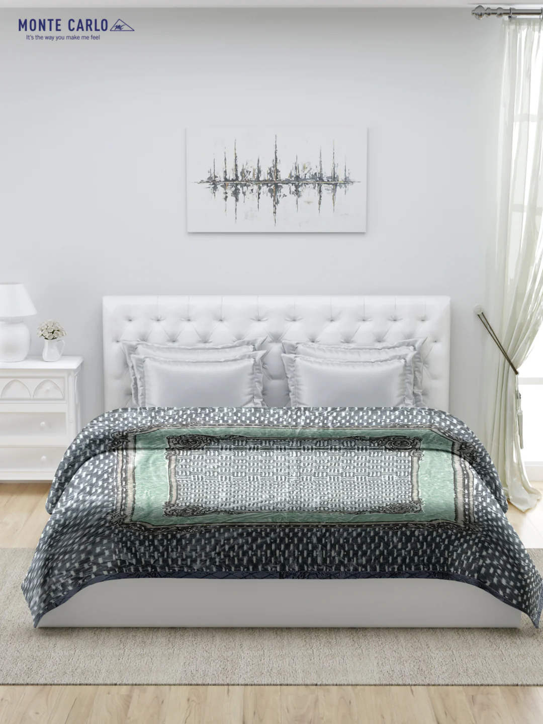 Printed Double Bed Blanket for Heavy Winter -1 Ply - Image 2