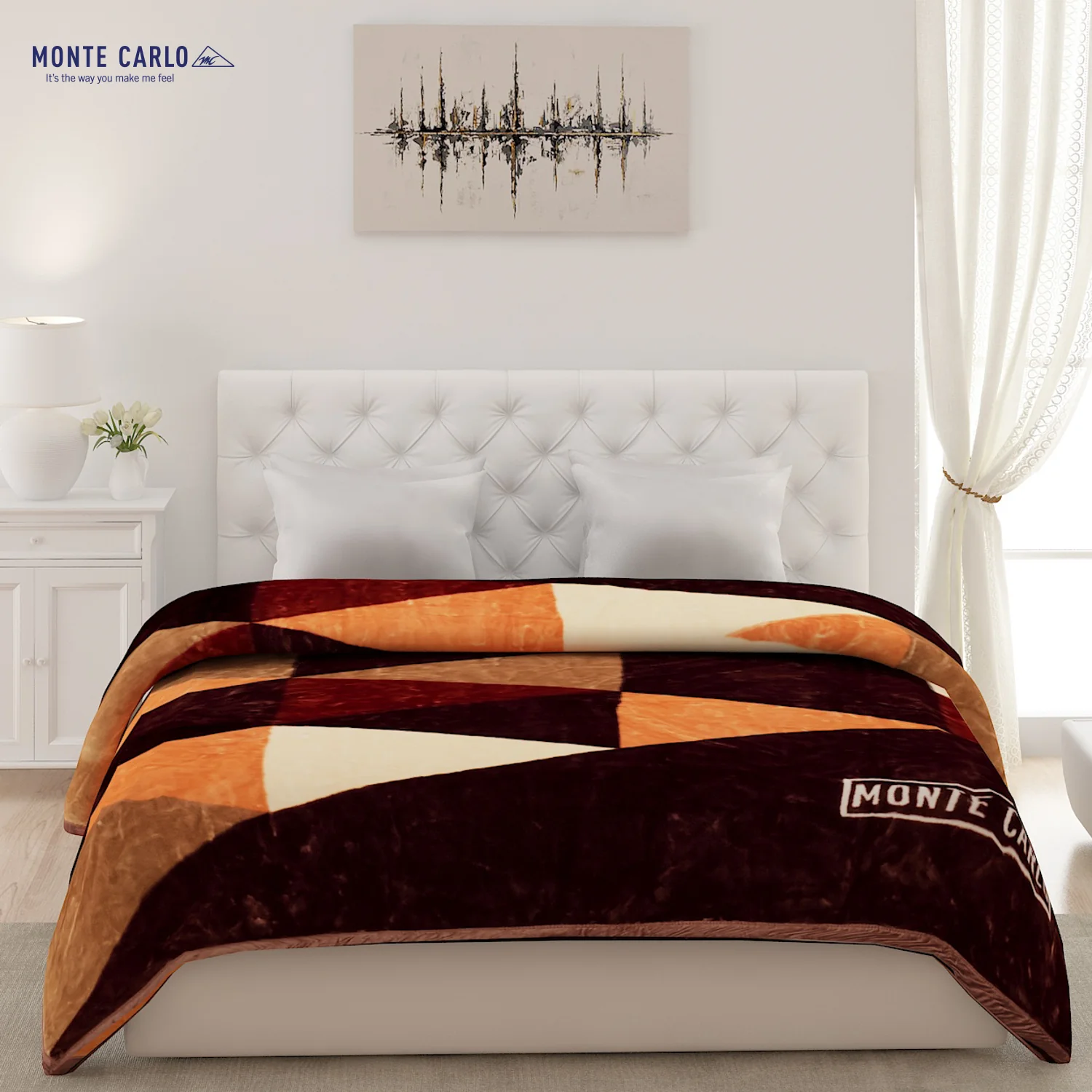 Printed Double Bed Blanket for Heavy Winter -2 Ply - Image 2