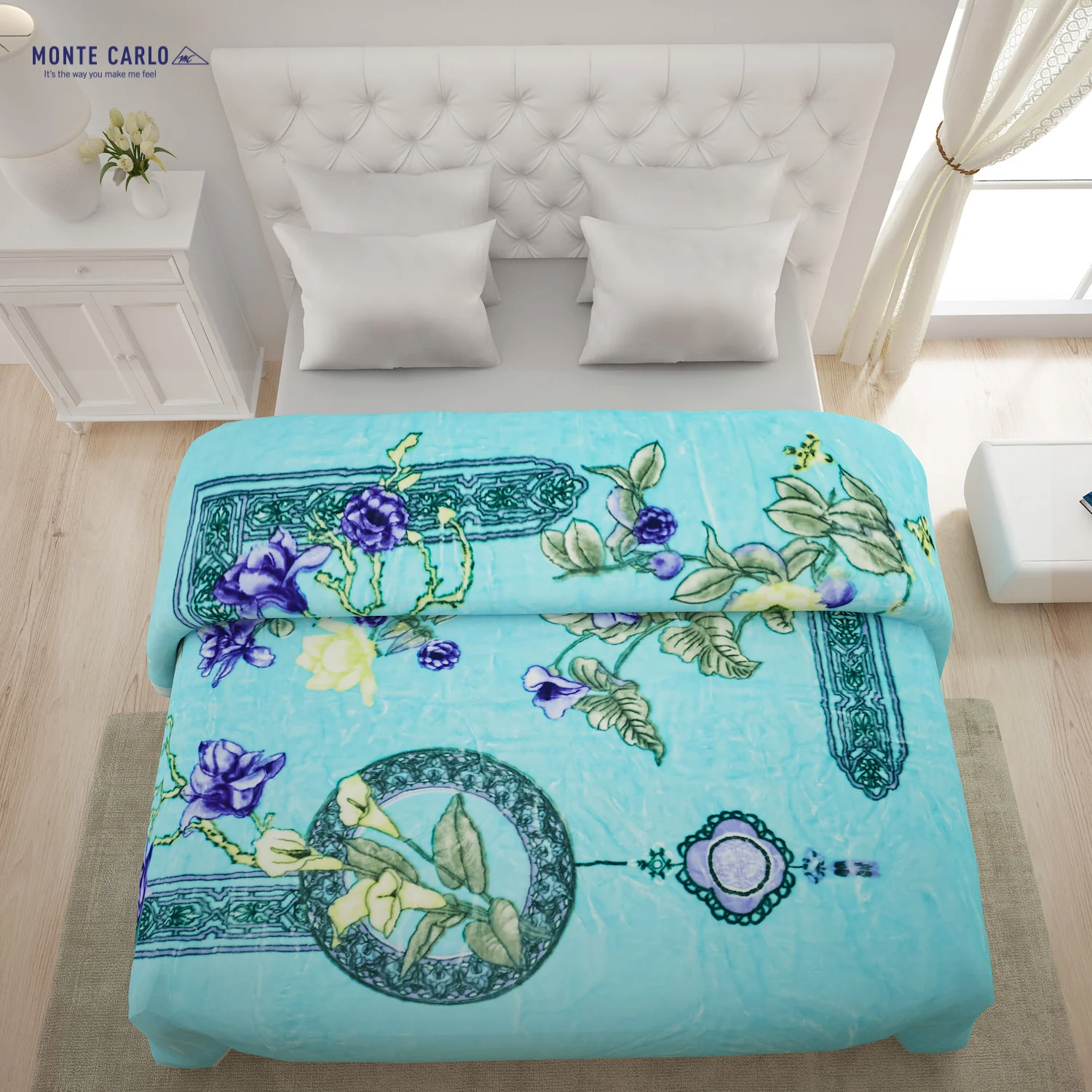 Printed Double Bed Blanket for Heavy Winter -2 Ply - Image 3