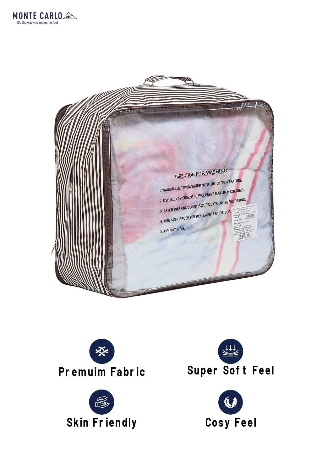 Printed Double Bed Blanket for Heavy Winter -2 Ply - Image 8