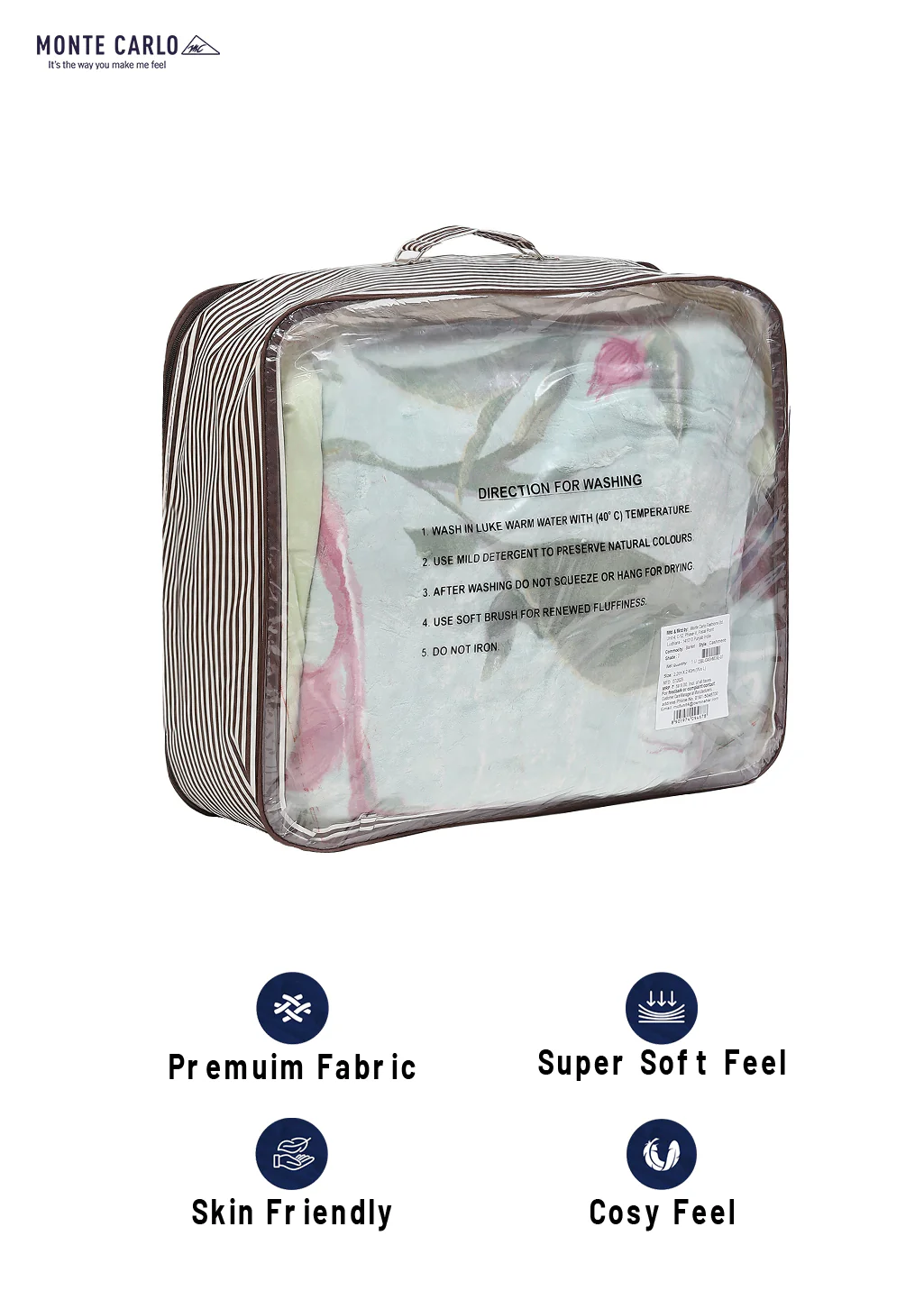 Printed Double Bed Blanket for Heavy Winter -2 Ply - Image 8