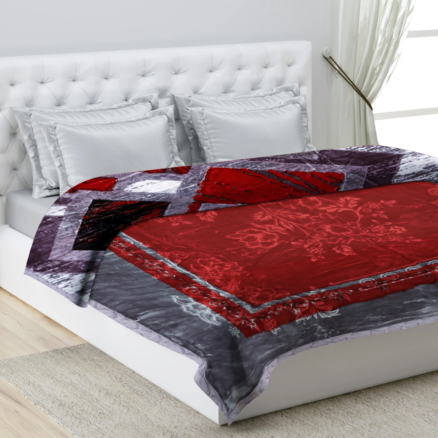 Printed Double Bed Blanket for Heavy Winter -2 Ply - Image 11