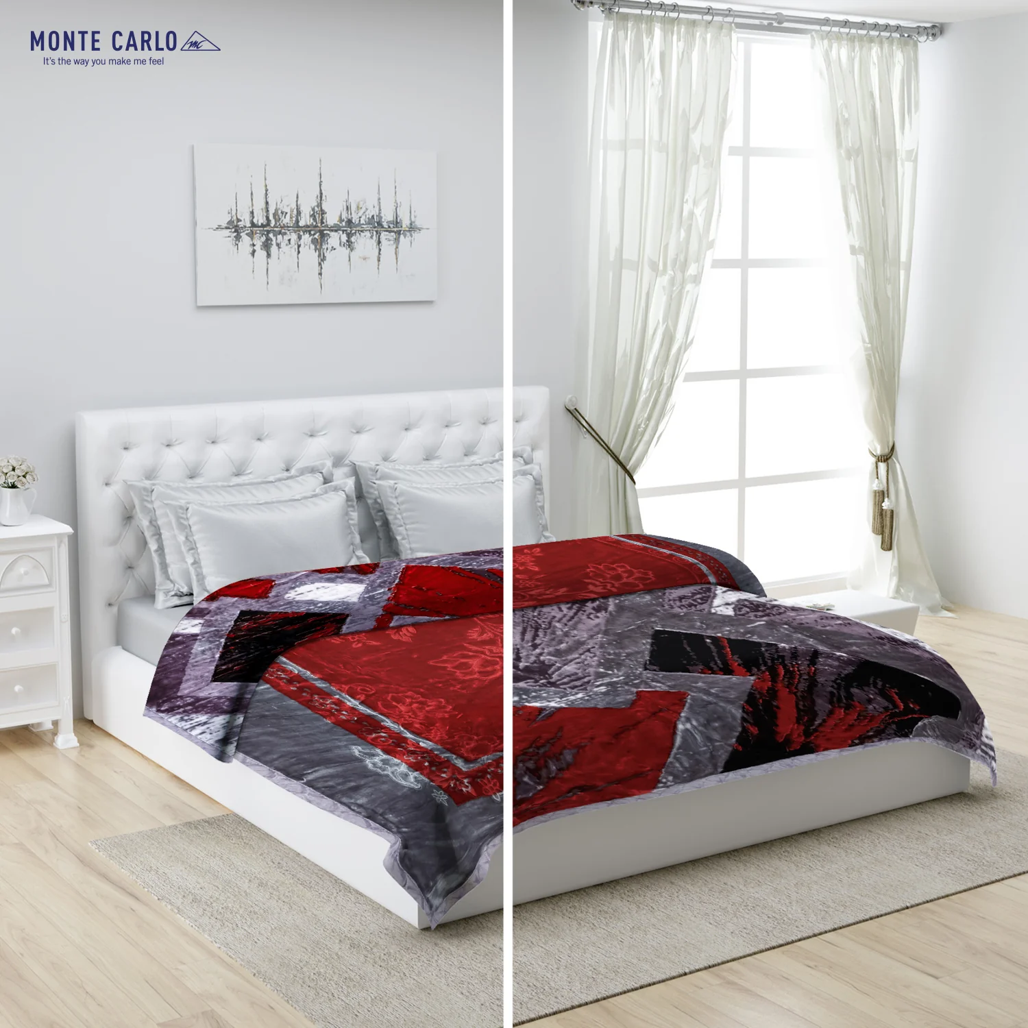Printed Double Bed Blanket for Heavy Winter -2 Ply - Image 2