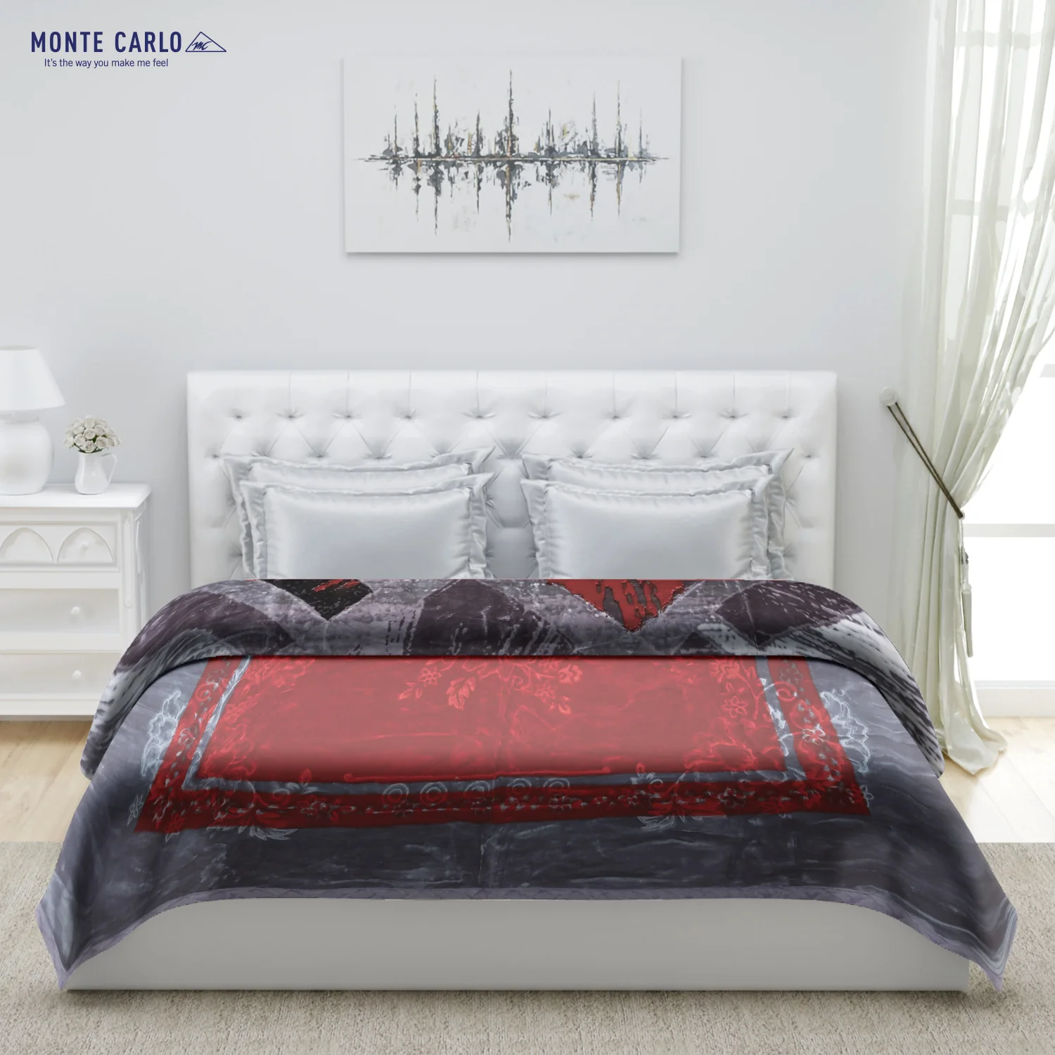 Printed Double Bed Blanket for Heavy Winter -2 Ply - Image 3