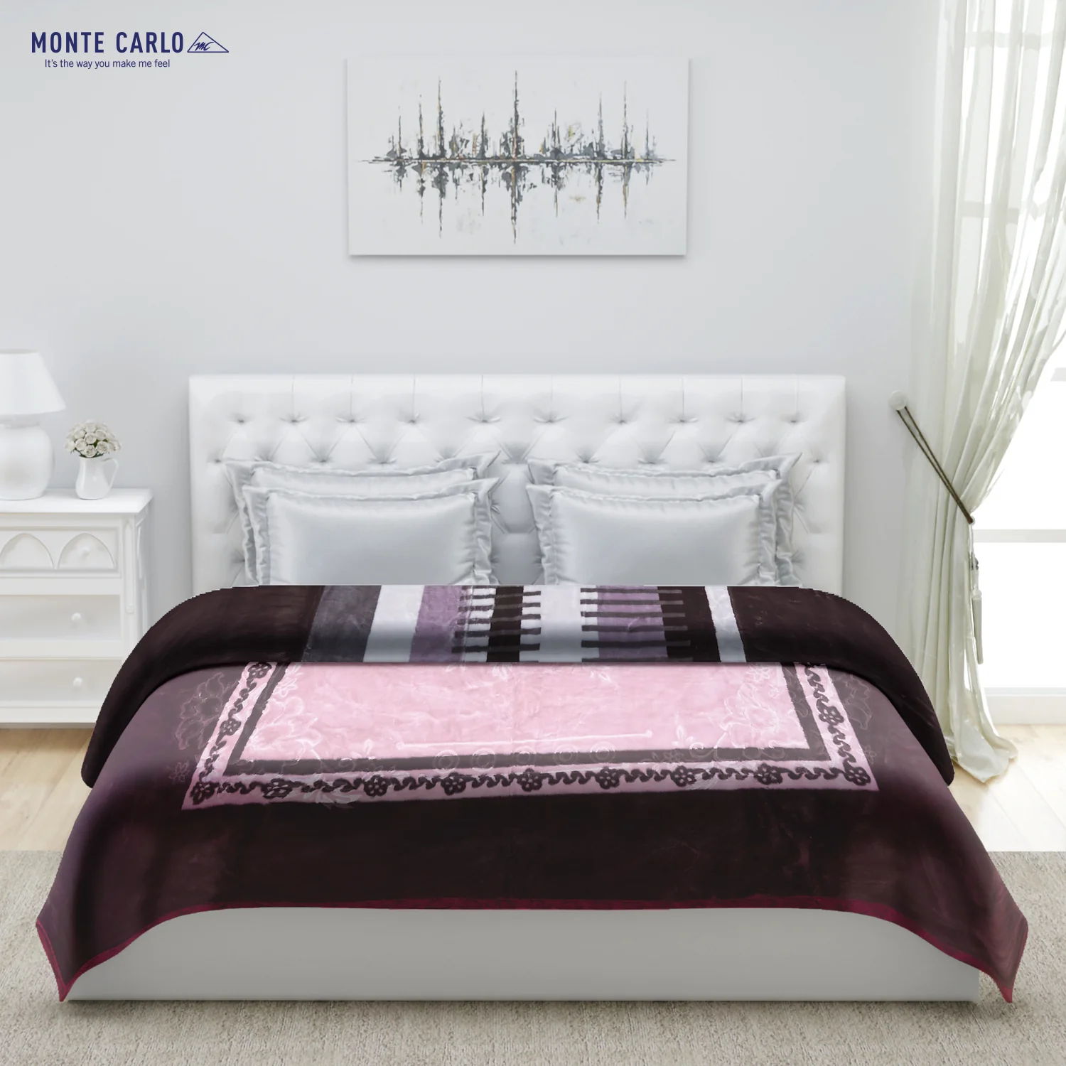 Printed Double Bed Blanket for Heavy Winter -2 Ply - Image 3