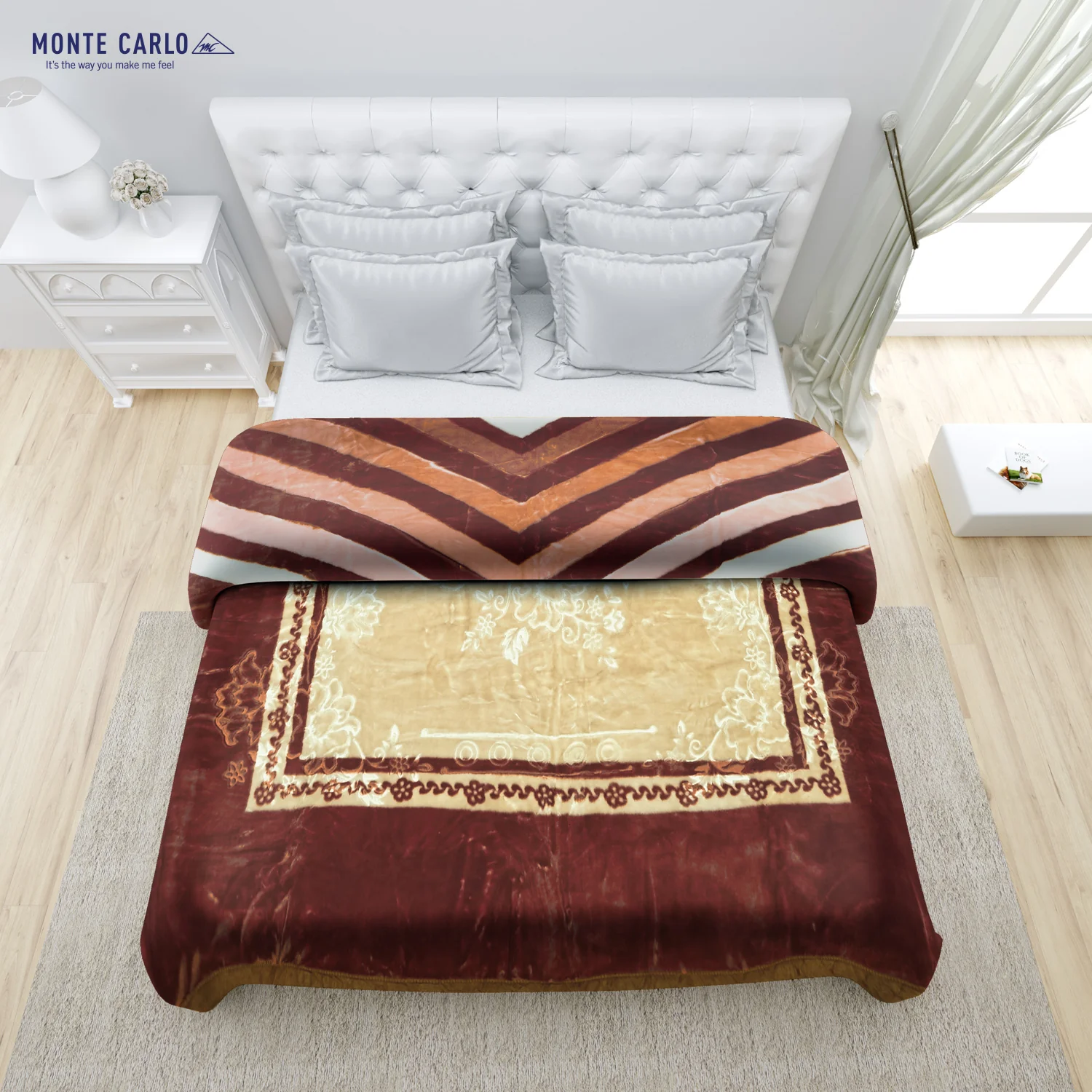 Printed Double Bed Blanket for Heavy Winter -2 Ply - Image 4