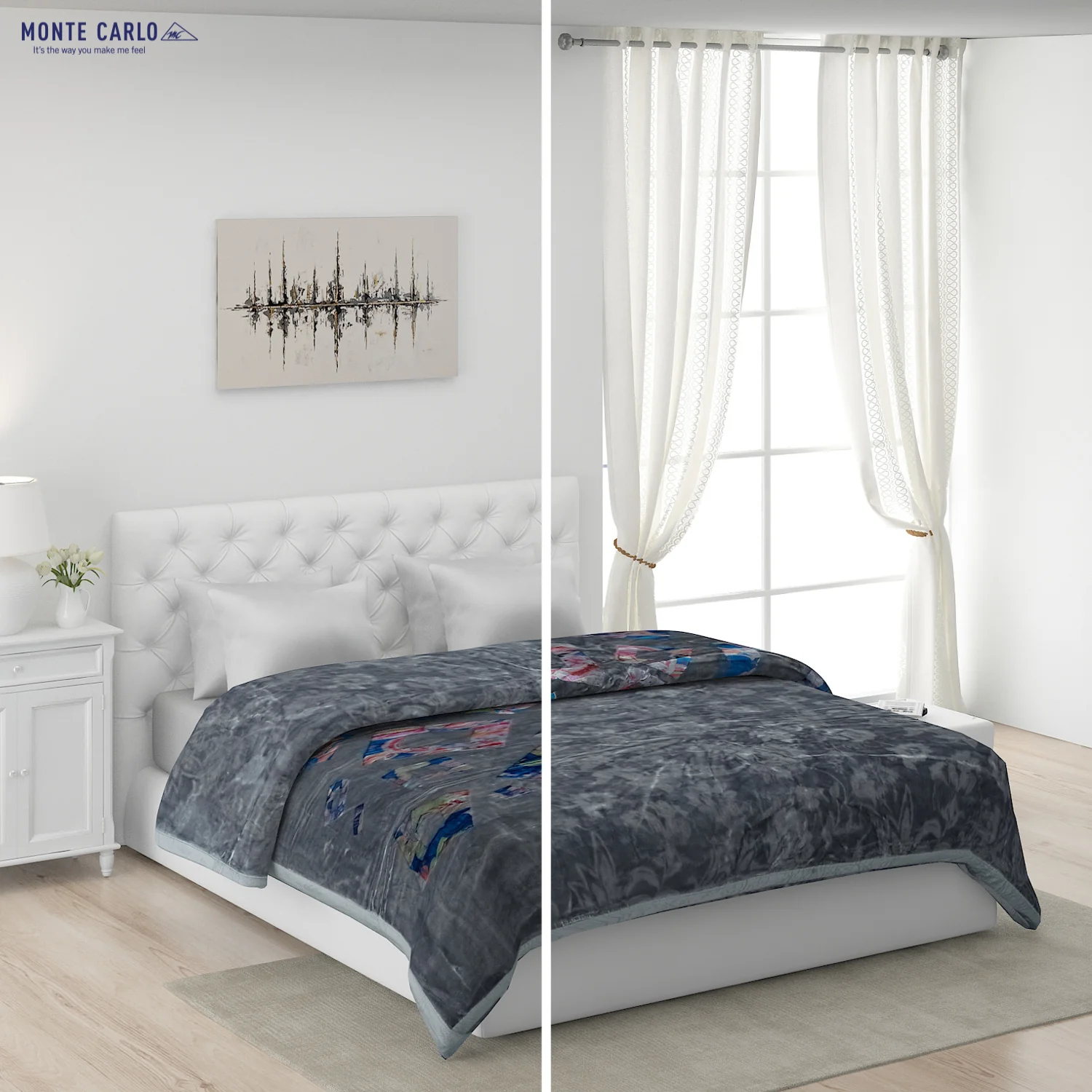 Printed Double Bed Blanket for Heavy Winter -2 Ply - Image 2