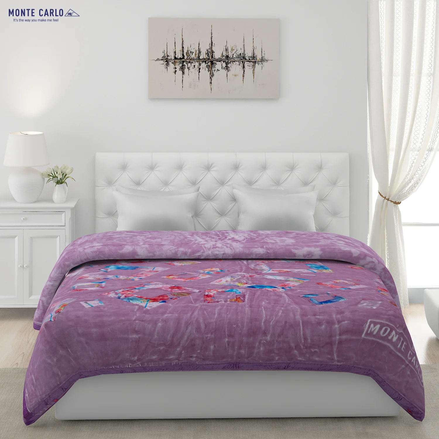 Printed Double Bed Blanket for Heavy Winter -2 Ply - Image 3