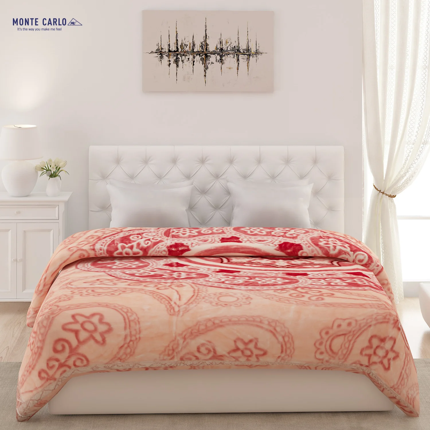 Printed Double Bed Blanket for Heavy Winter -2 Ply - Image 2
