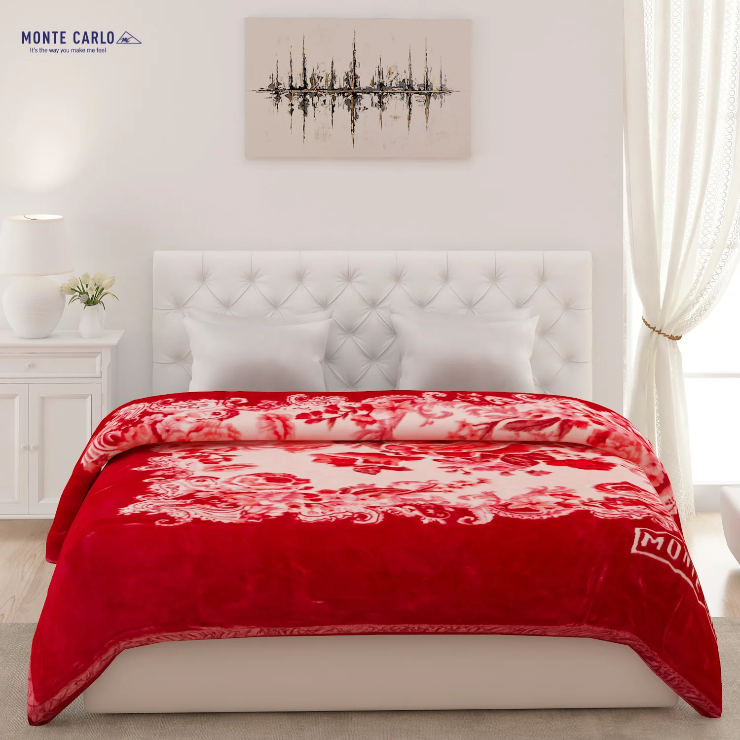 Printed Double Bed Blanket for Heavy Winter -2 Ply - Image 2