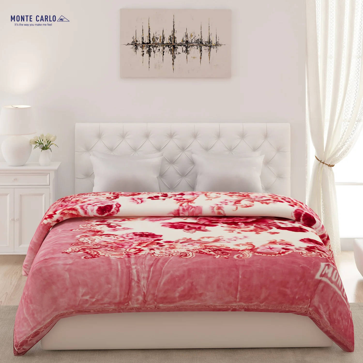 Printed Double Bed Blanket for Heavy Winter -2 Ply - Image 2