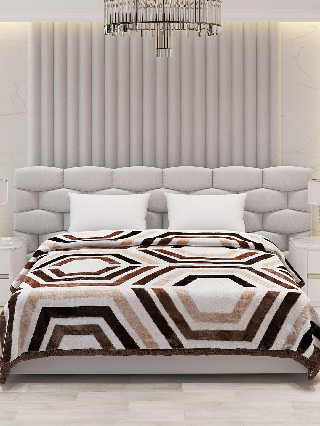 Printed Double Bed Blanket for Heavy Winter -2 Ply - Image 3