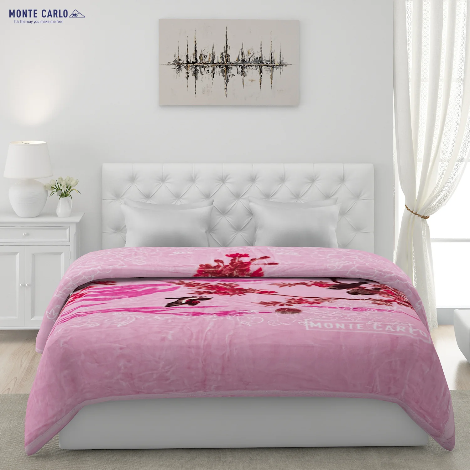 Printed Double Bed Blanket for Heavy Winter -2 Ply - Image 2