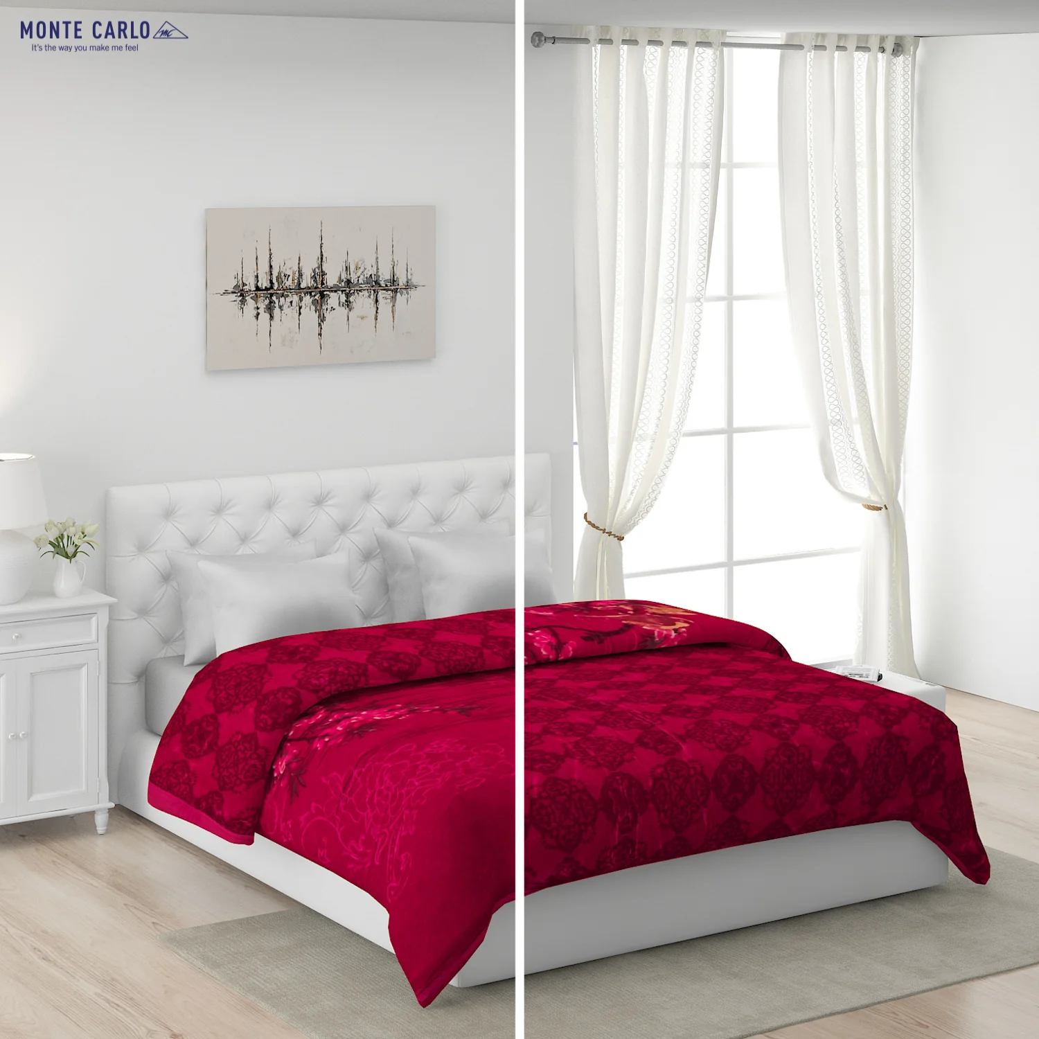 Printed Double Bed Blanket for Heavy Winter -2 Ply - Image 2