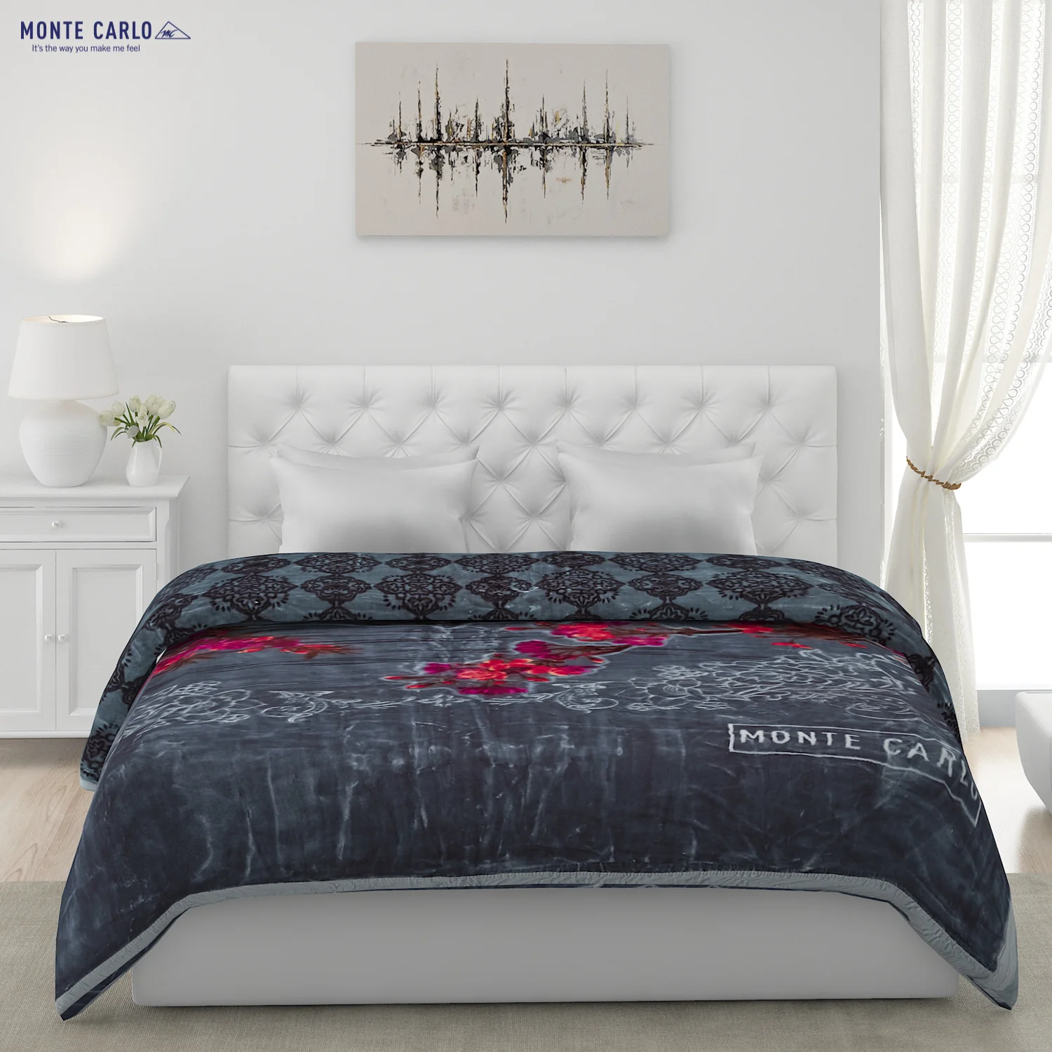Printed Double Bed Blanket for Heavy Winter -2 Ply - Image 3