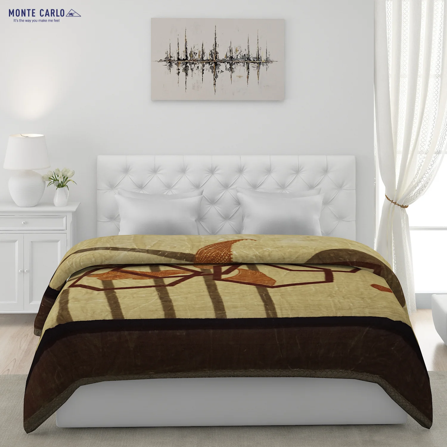 Printed Double Bed Blanket for Heavy Winter -2 Ply - Image 2