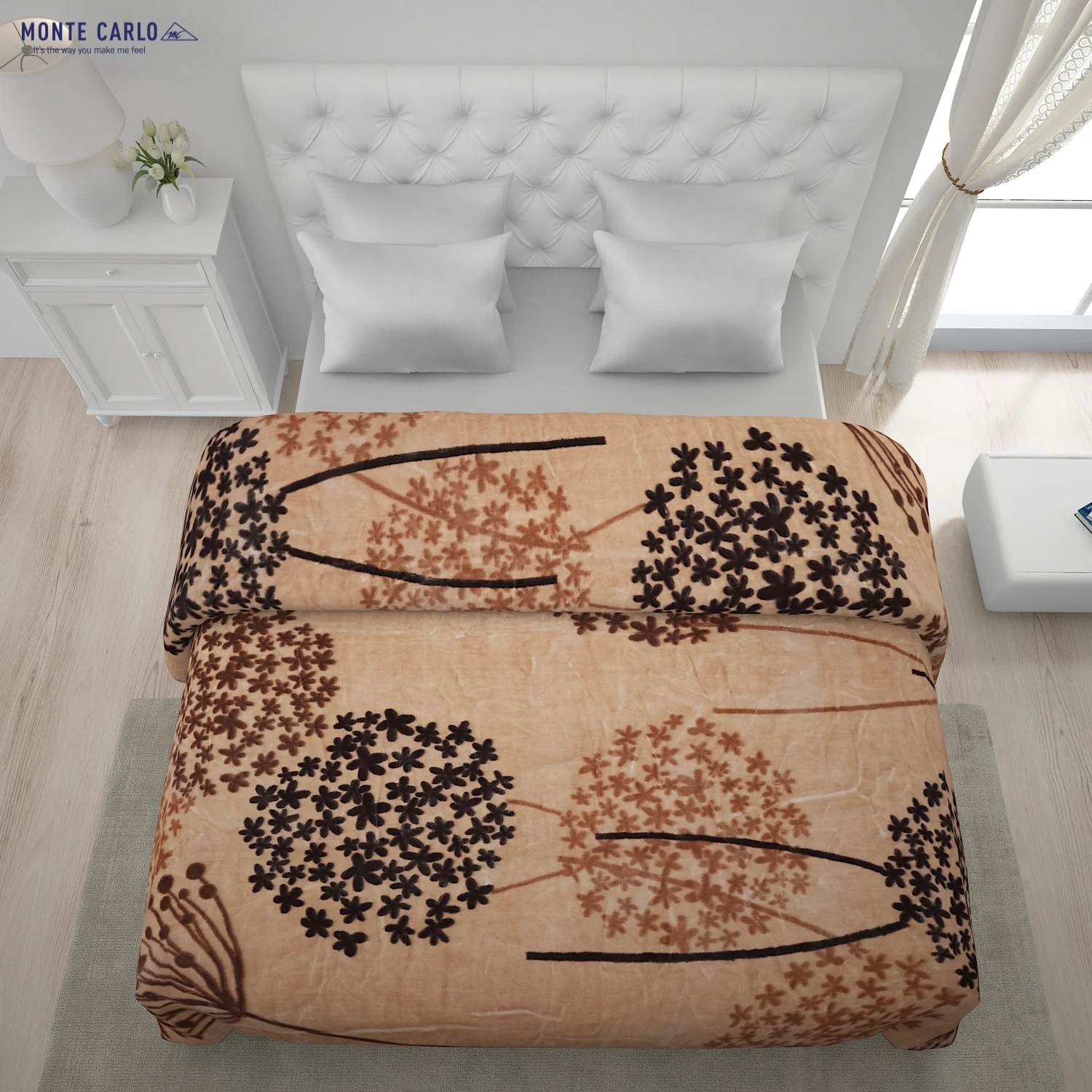 Printed Double Bed Blanket for Heavy Winter -2 Ply - Image 3