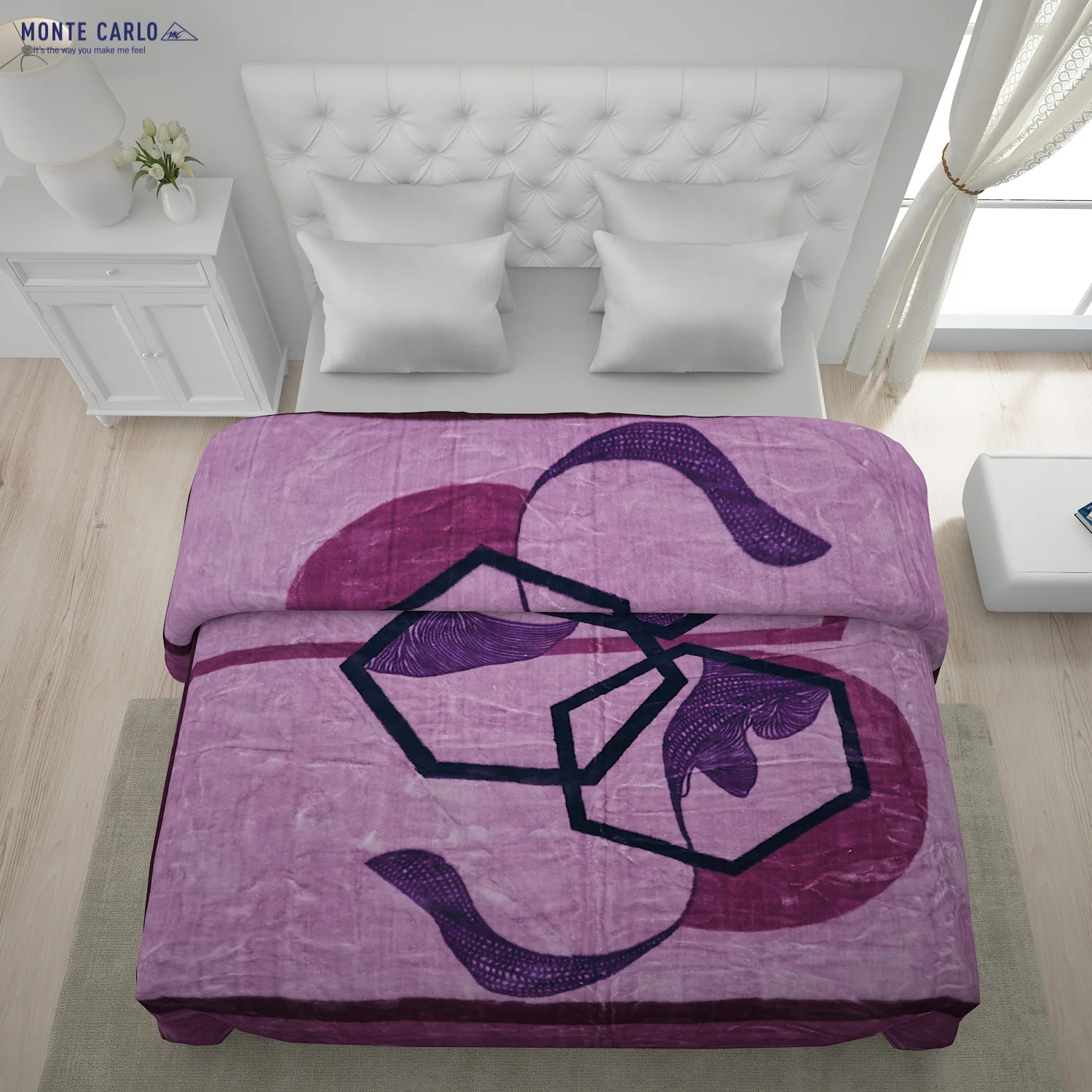 Printed Double Bed Blanket for Heavy Winter -2 Ply - Image 4