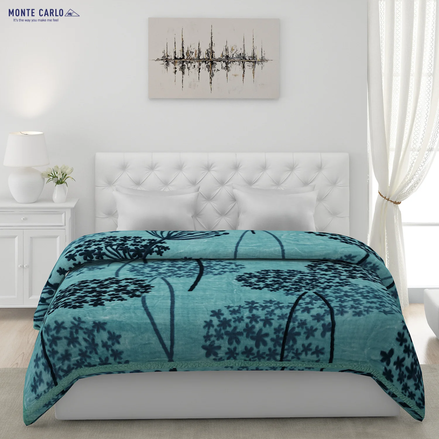 Printed Double Bed Blanket for Heavy Winter -2 Ply - Image 2
