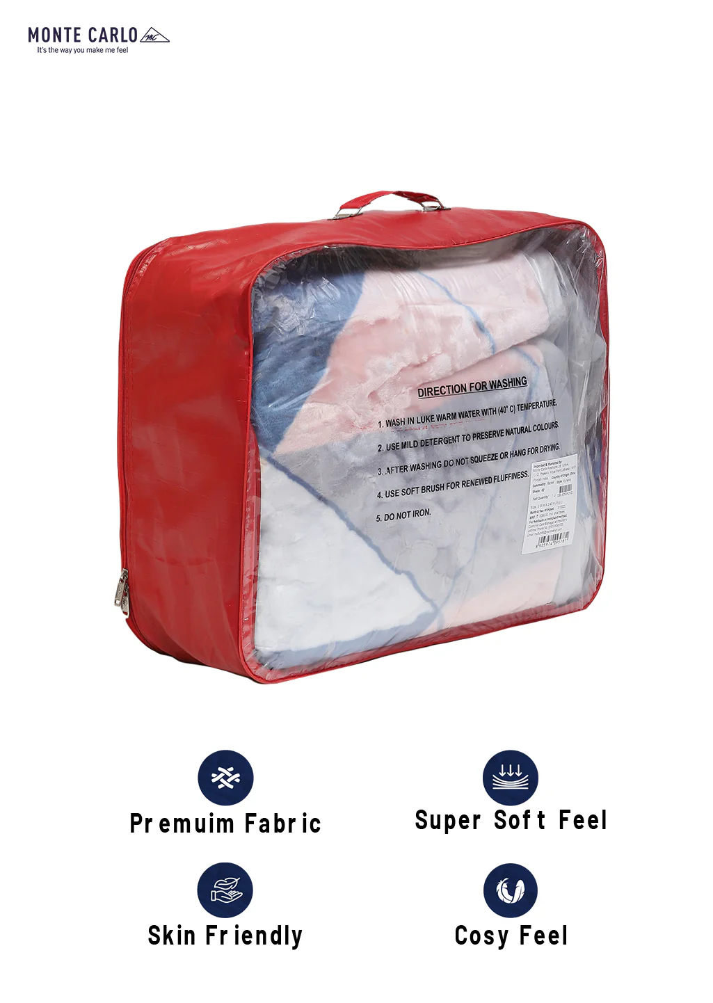 Printed Double Bed Blanket for Heavy Winter -2 Ply - Image 2