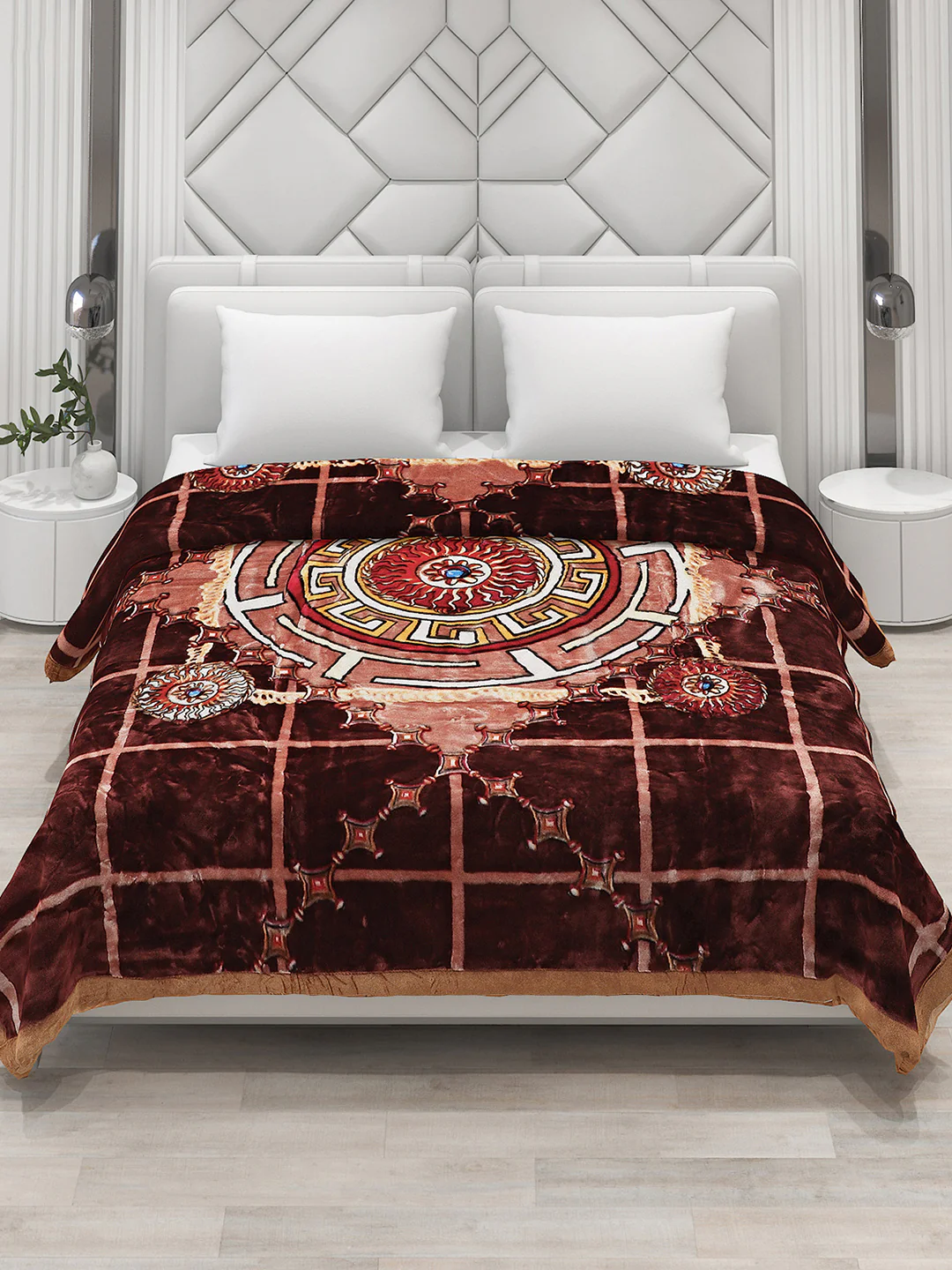 Printed Double Bed Blanket for Heavy Winter -2 Ply - Image 4