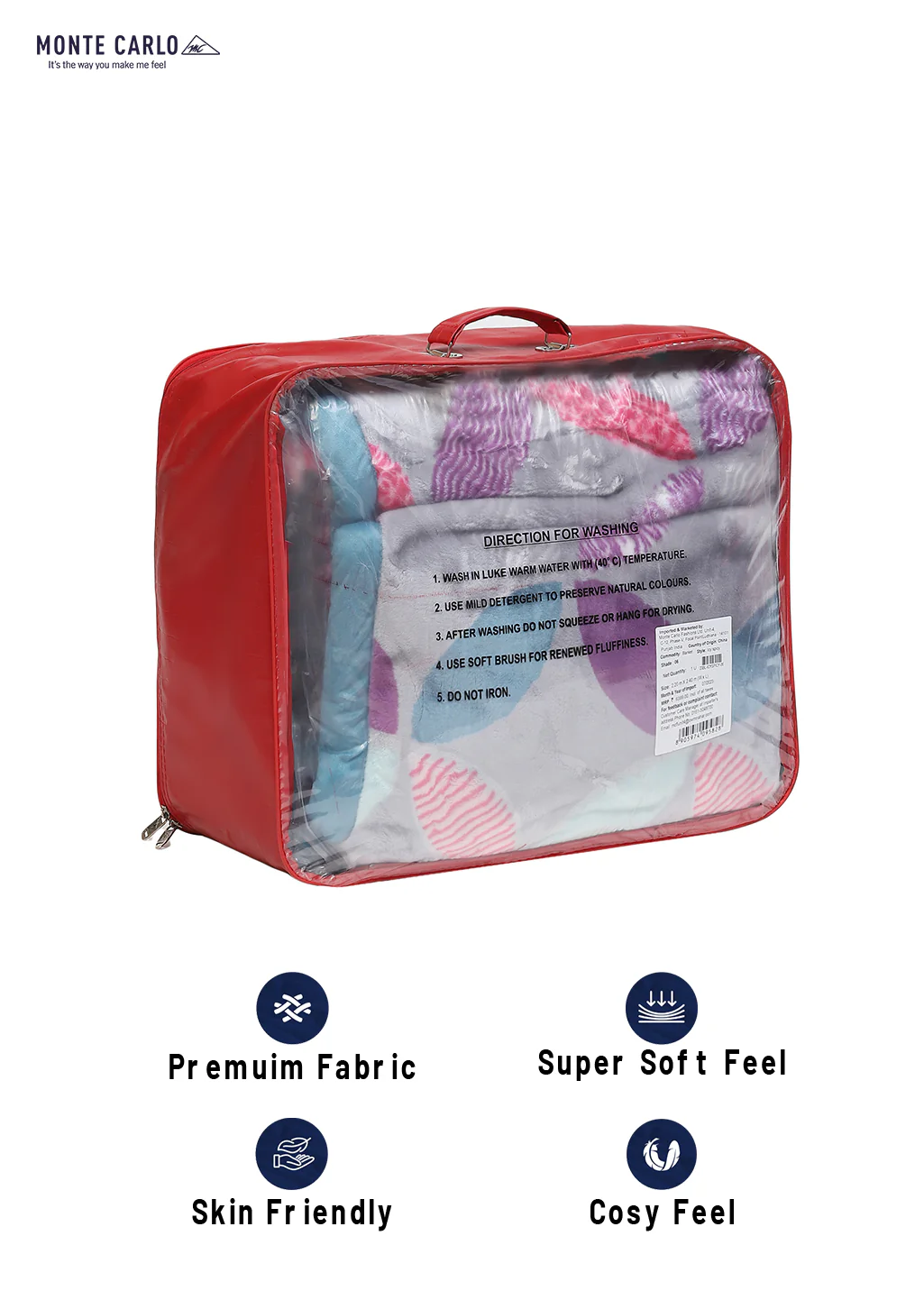 Printed Double Bed Blanket for Heavy Winter -2 Ply - Image 2