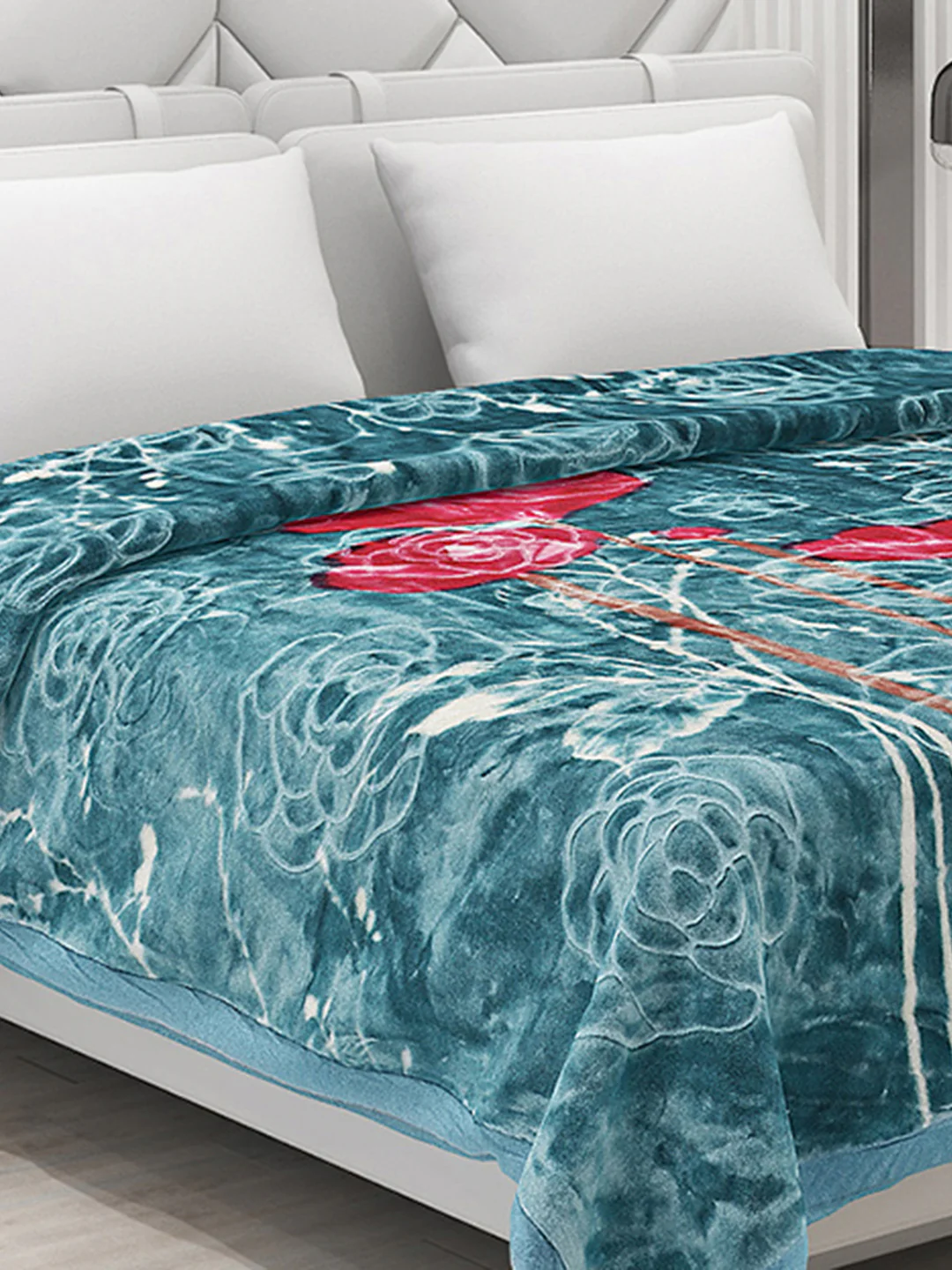 Printed Double Bed Blanket for Heavy Winter -2 Ply - Image 6