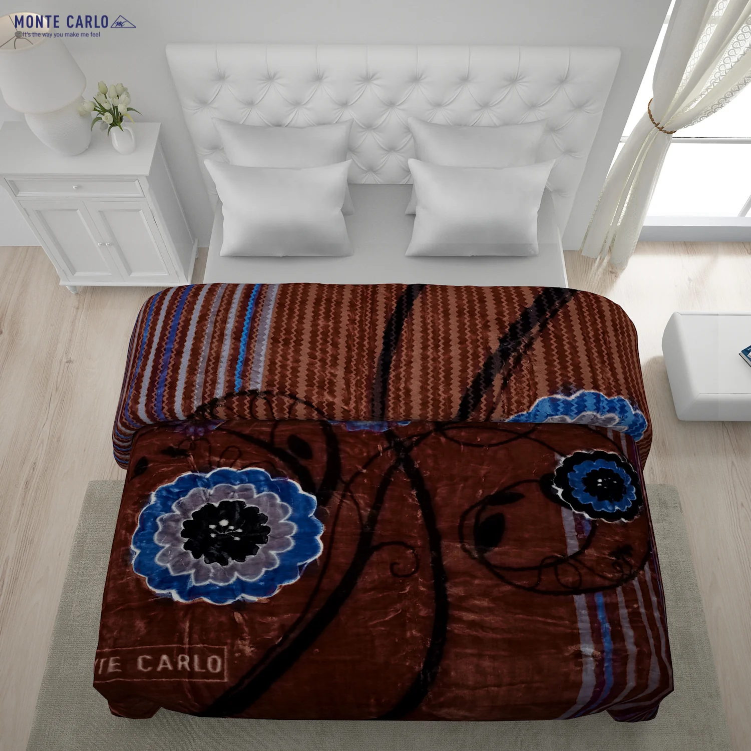 Printed Double Bed Blanket for Heavy Winter -2 Ply - Image 4