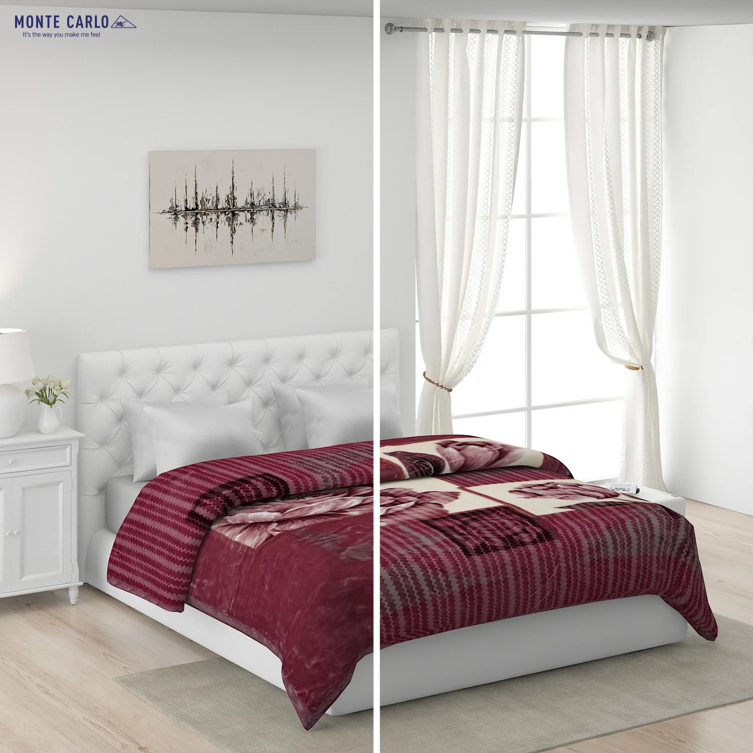 Printed Double Bed Blanket for Heavy Winter -2 Ply - Image 2