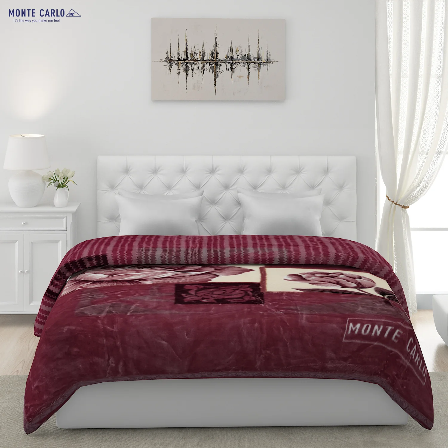 Printed Double Bed Blanket for Heavy Winter -2 Ply - Image 3