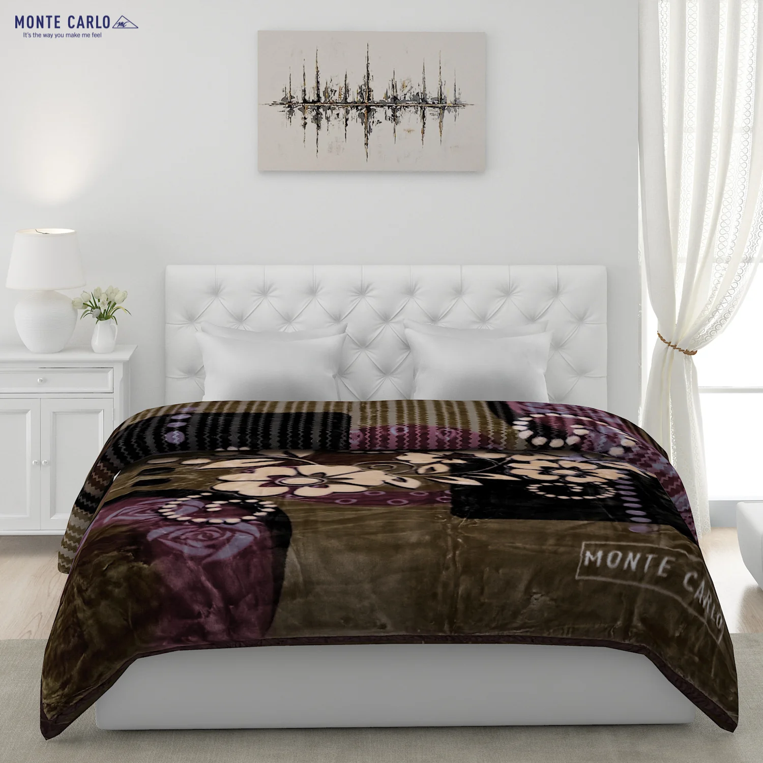 Printed Double Bed Blanket for Heavy Winter -2 Ply - Image 3