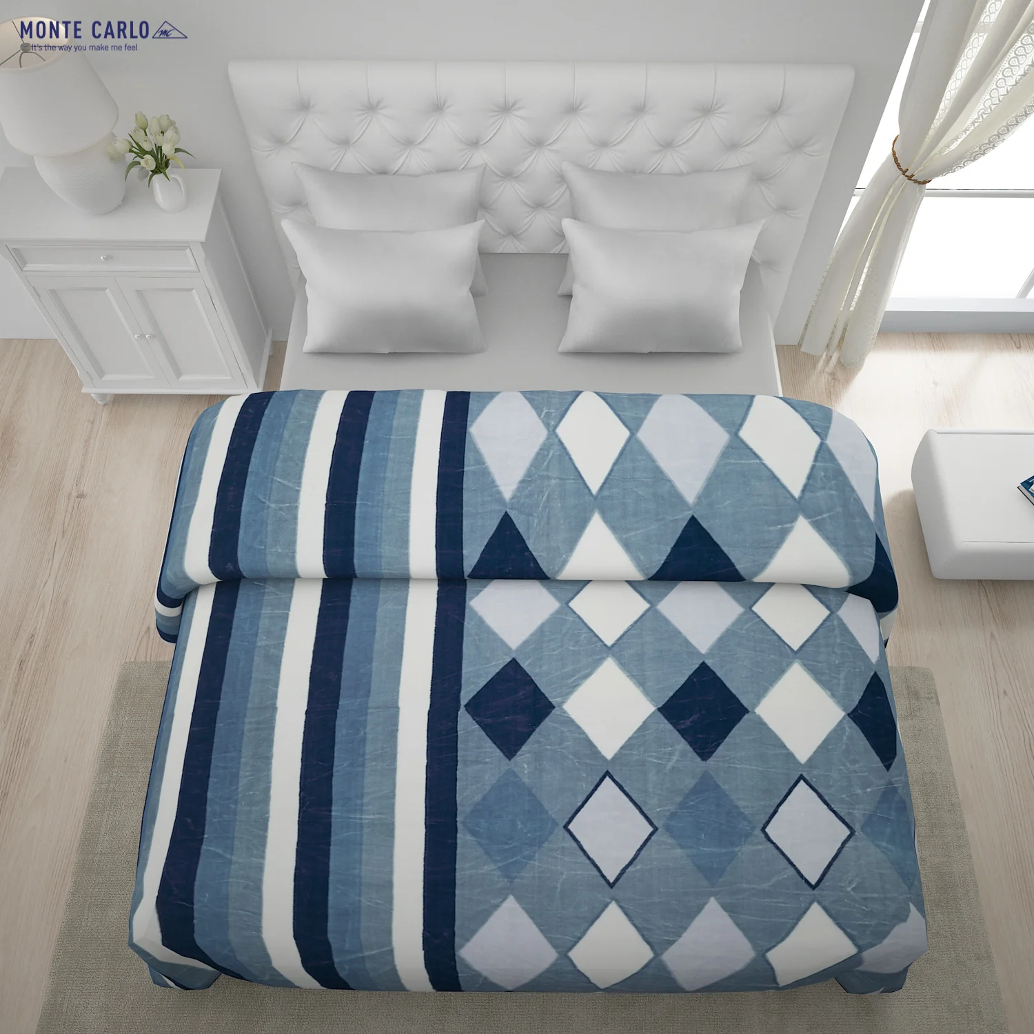 Printed Double Bed Blanket for Heavy Winter -2 Ply - Image 3