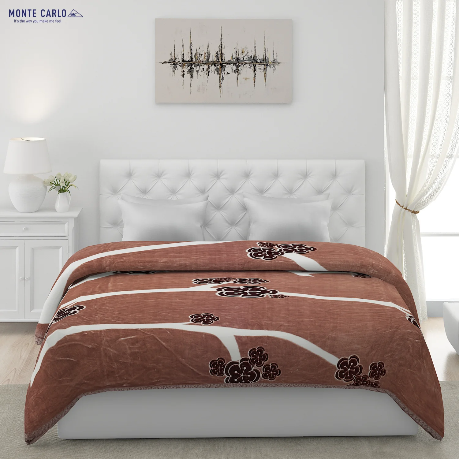 Printed Double Bed Blanket for Heavy Winter -2 Ply - Image 2