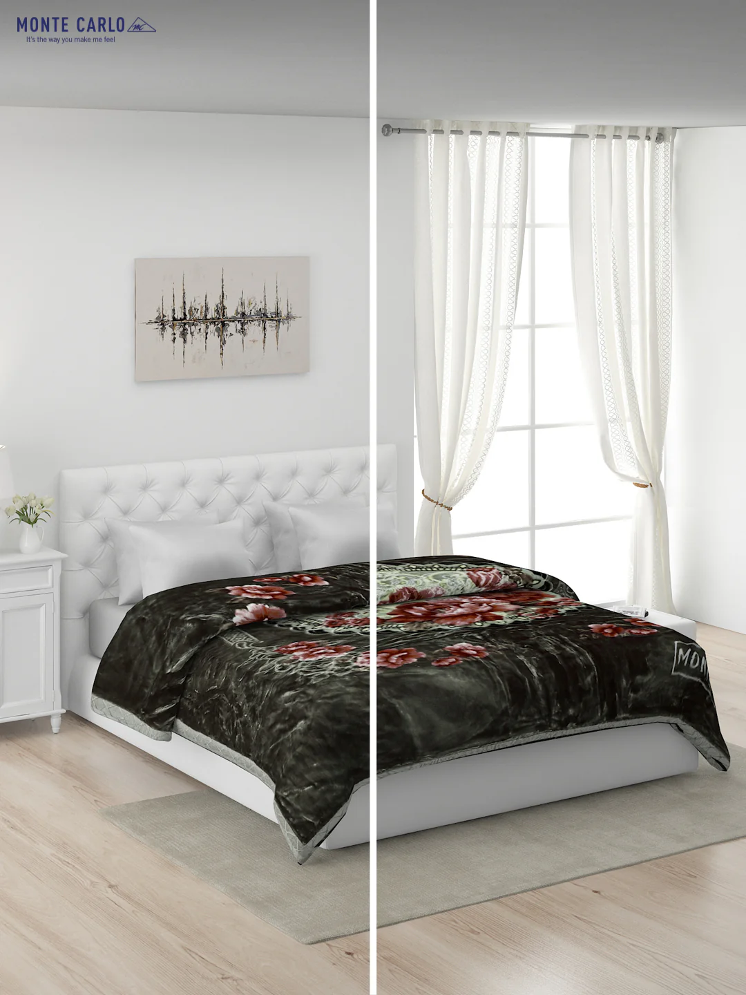 Printed Double Bed Blanket for Heavy Winter -2 Ply - Image 2
