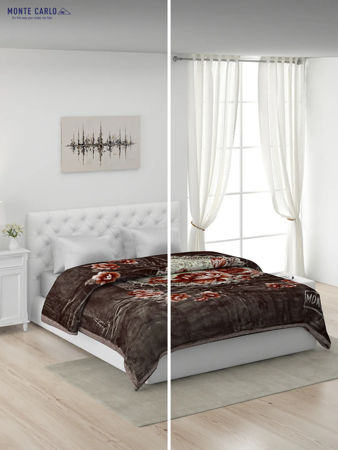 Printed Double Bed Blanket for Heavy Winter -2 Ply - Image 2