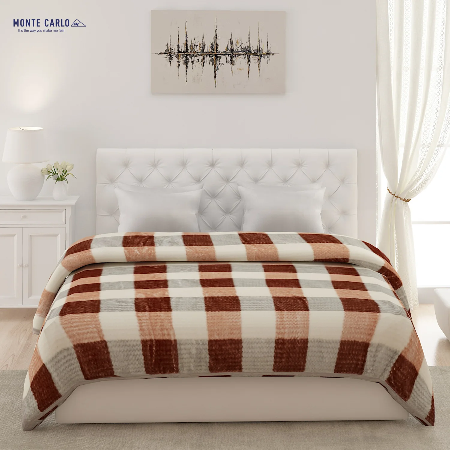 Printed Double Bed Blanket for Heavy Winter -2 Ply - Image 2